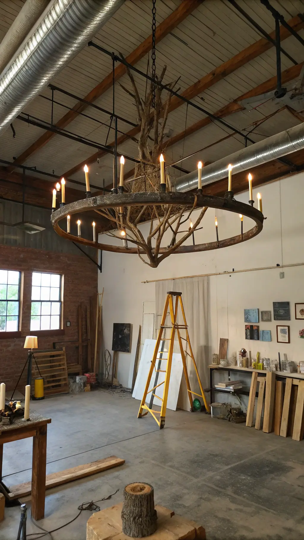 1766wabi sabi artist studio chandelier