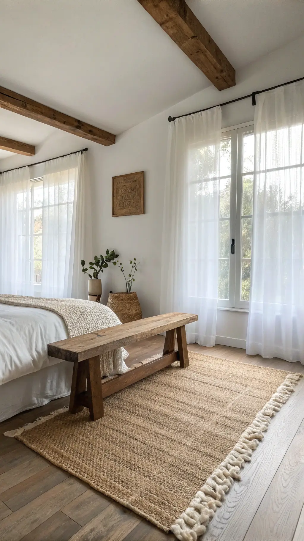 1796serene bedroom wabi sabi bench