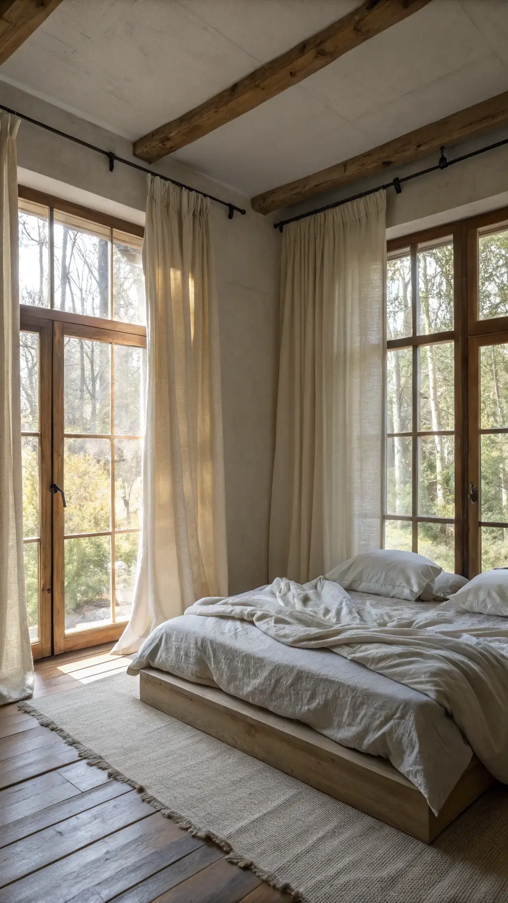 1802modern minimal bedroom natural light