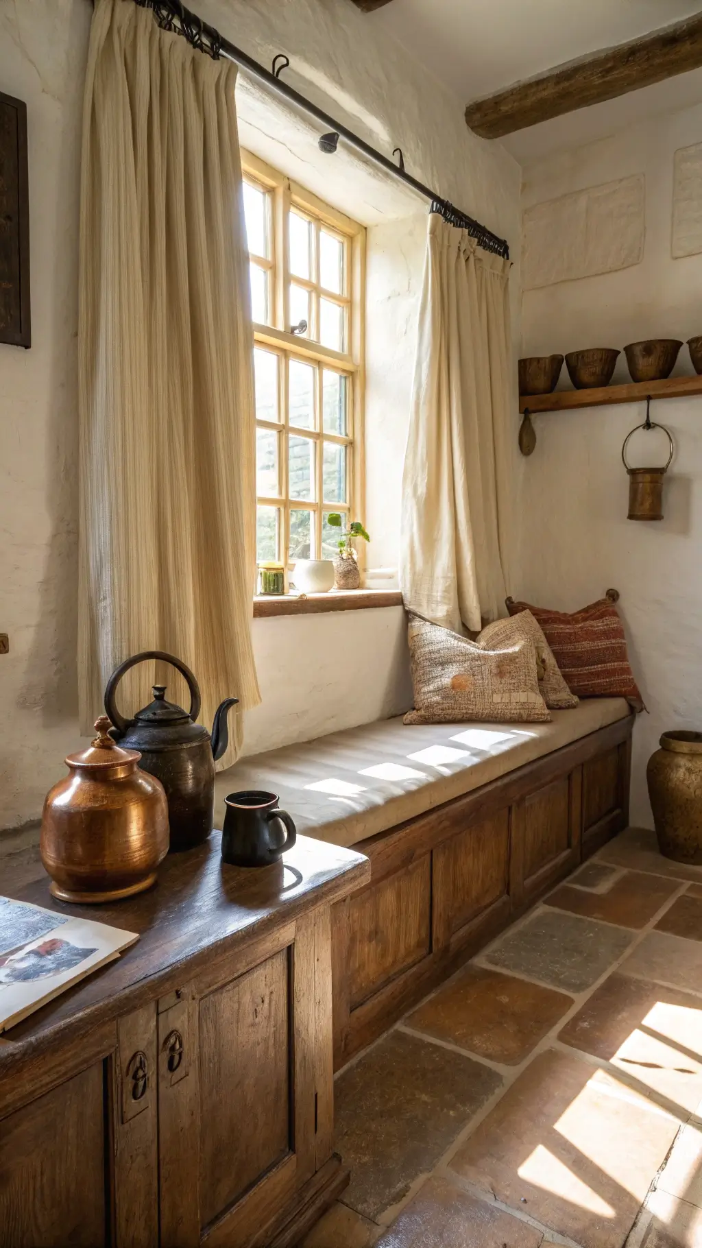 1812rustic morning kitchen nook