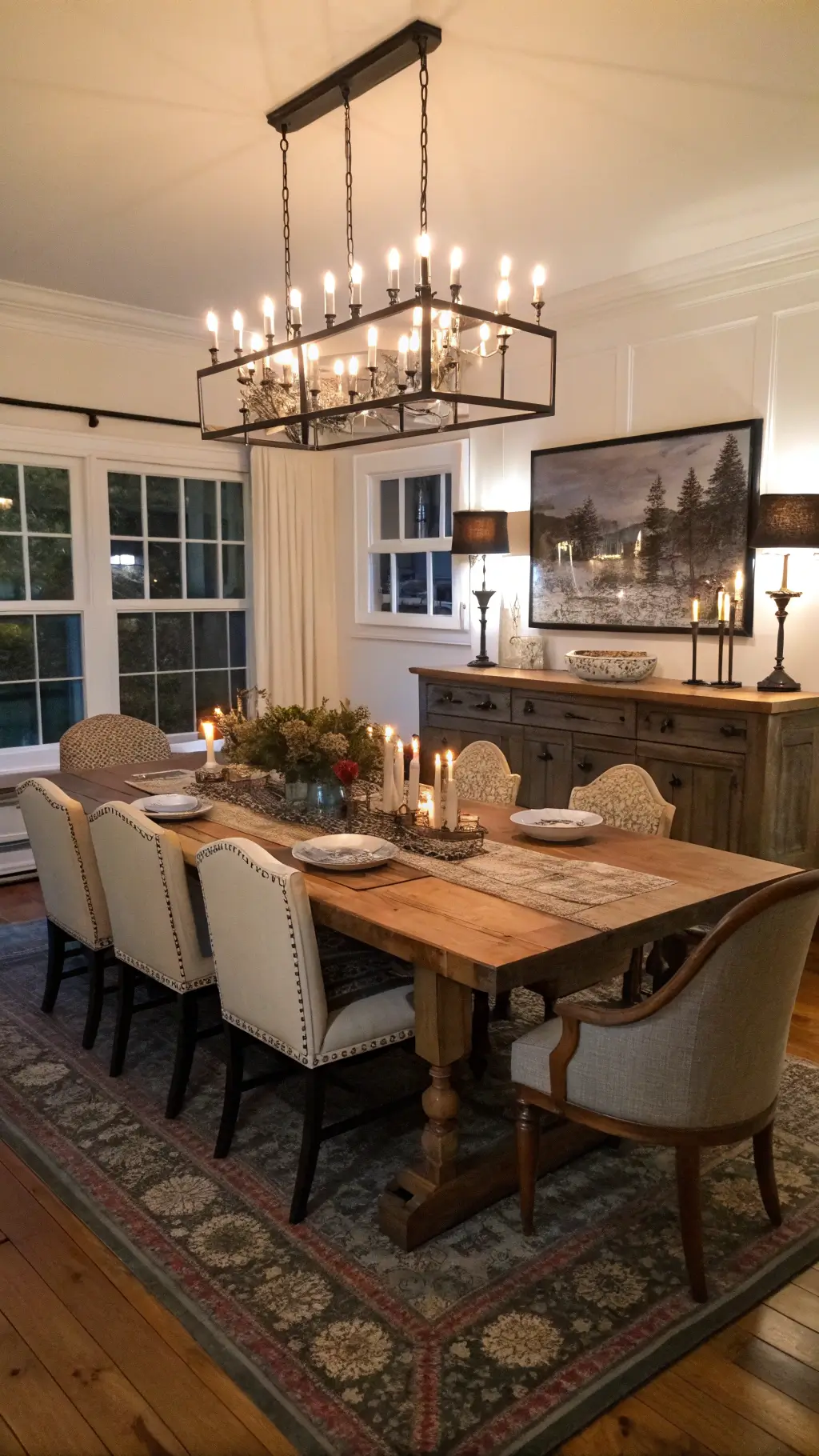 1910rustic modern dining room chandelier