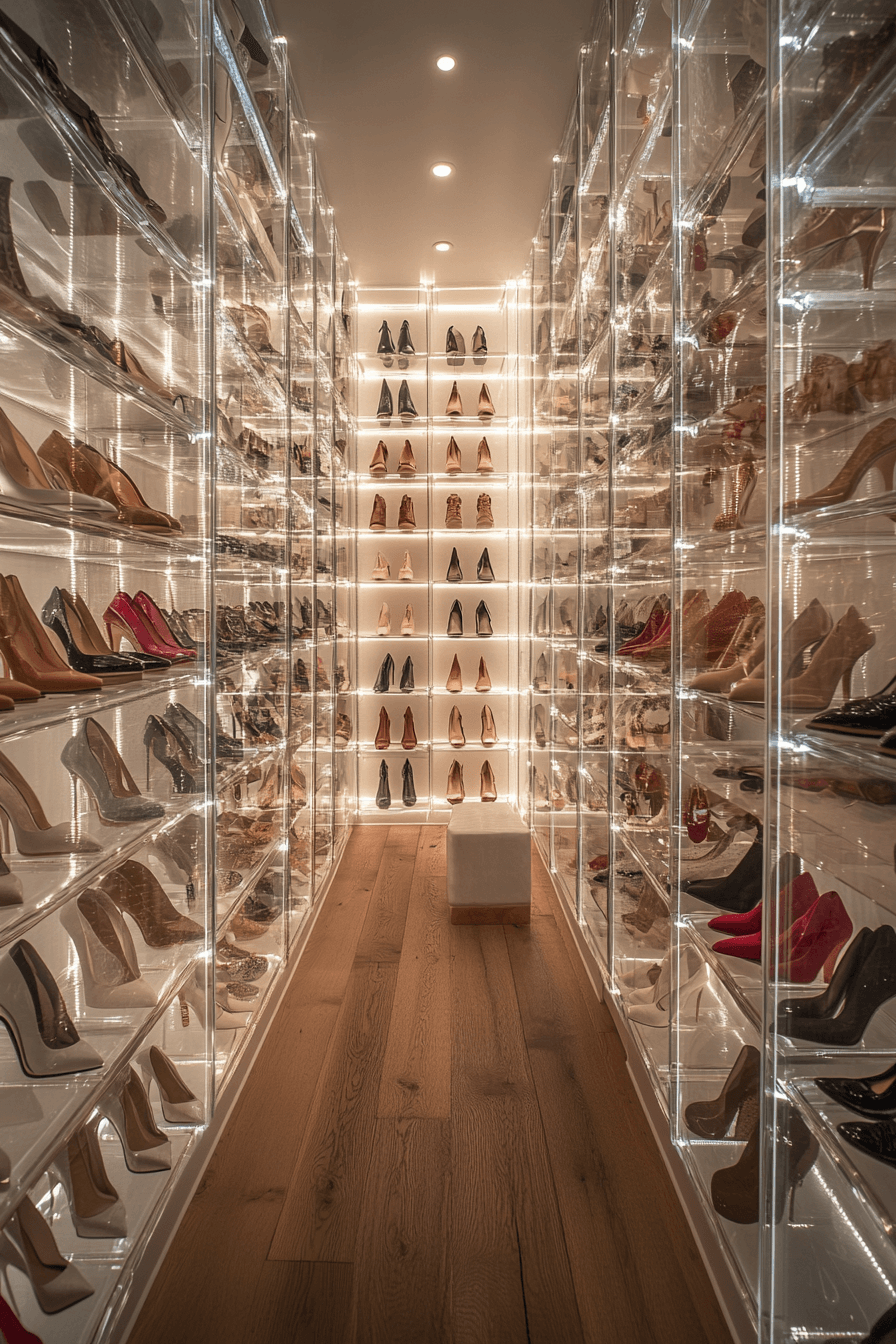 12 curated shoe wall display