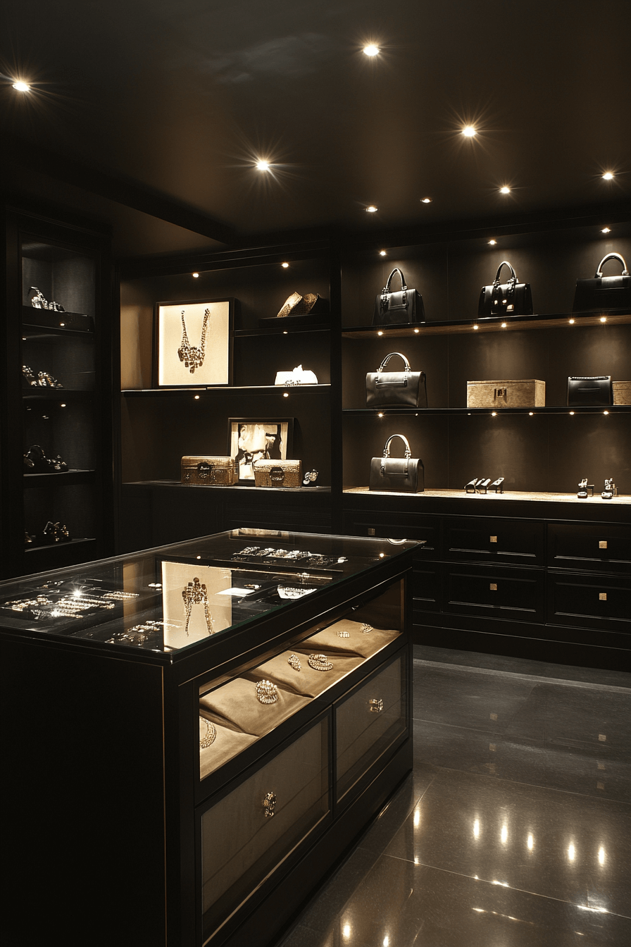 16 polished modern walk in closet