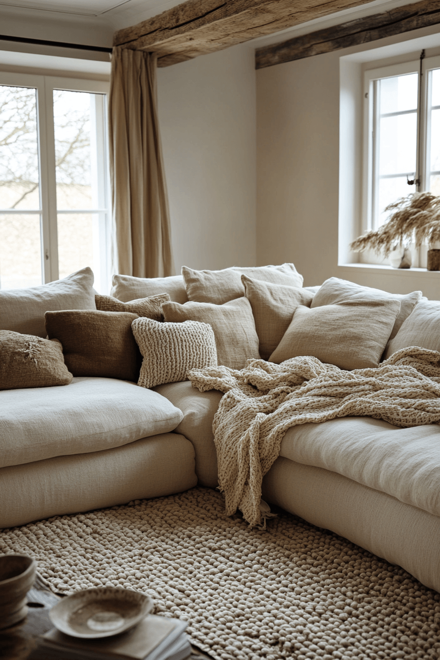 19 cozy beige layered look
