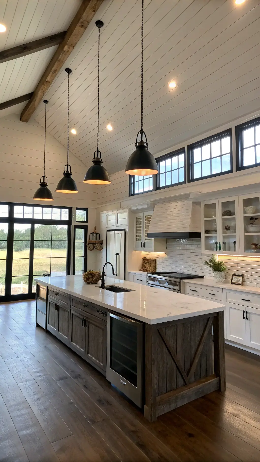 1938barndominium farmhouse kitchen sunrise