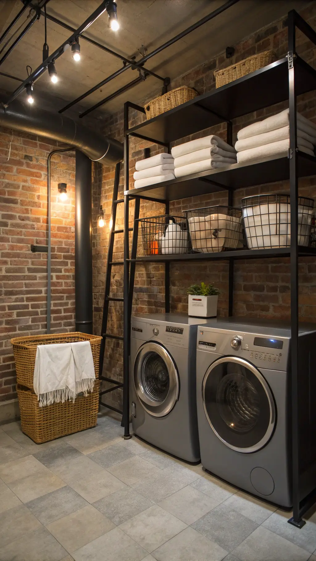 1978industrial chic laundry brick samsung