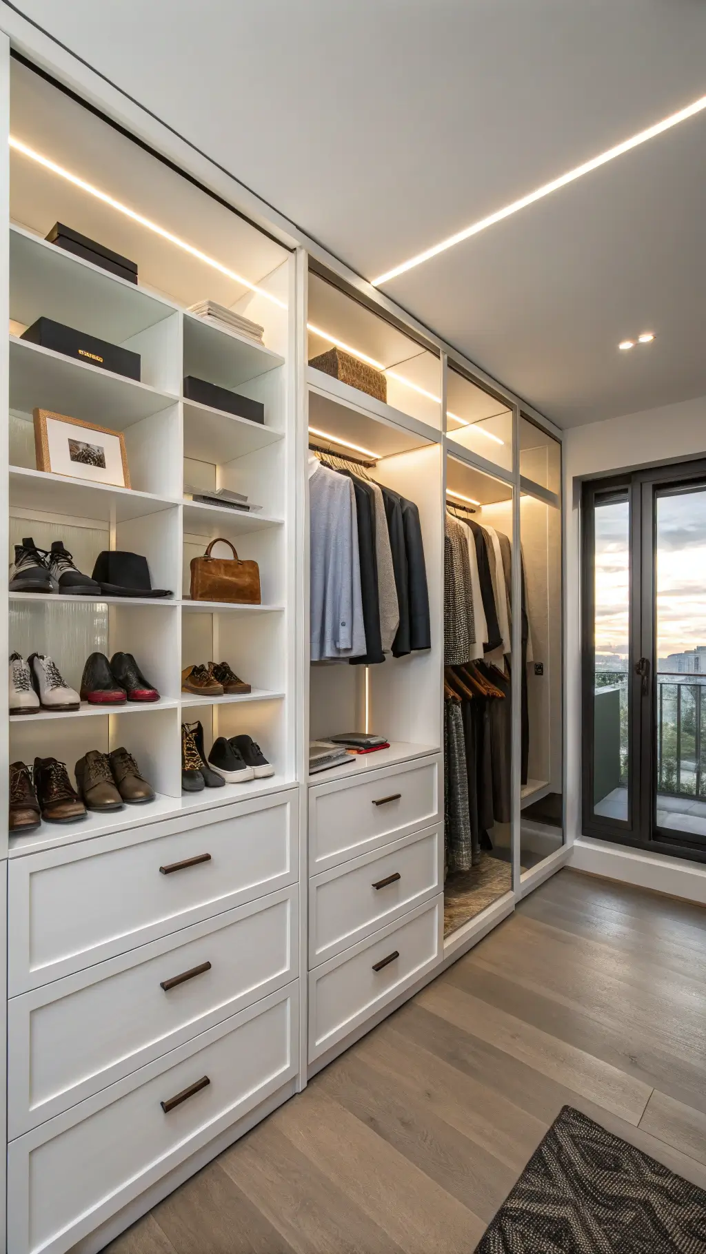 1998modern minimalist closet storage system