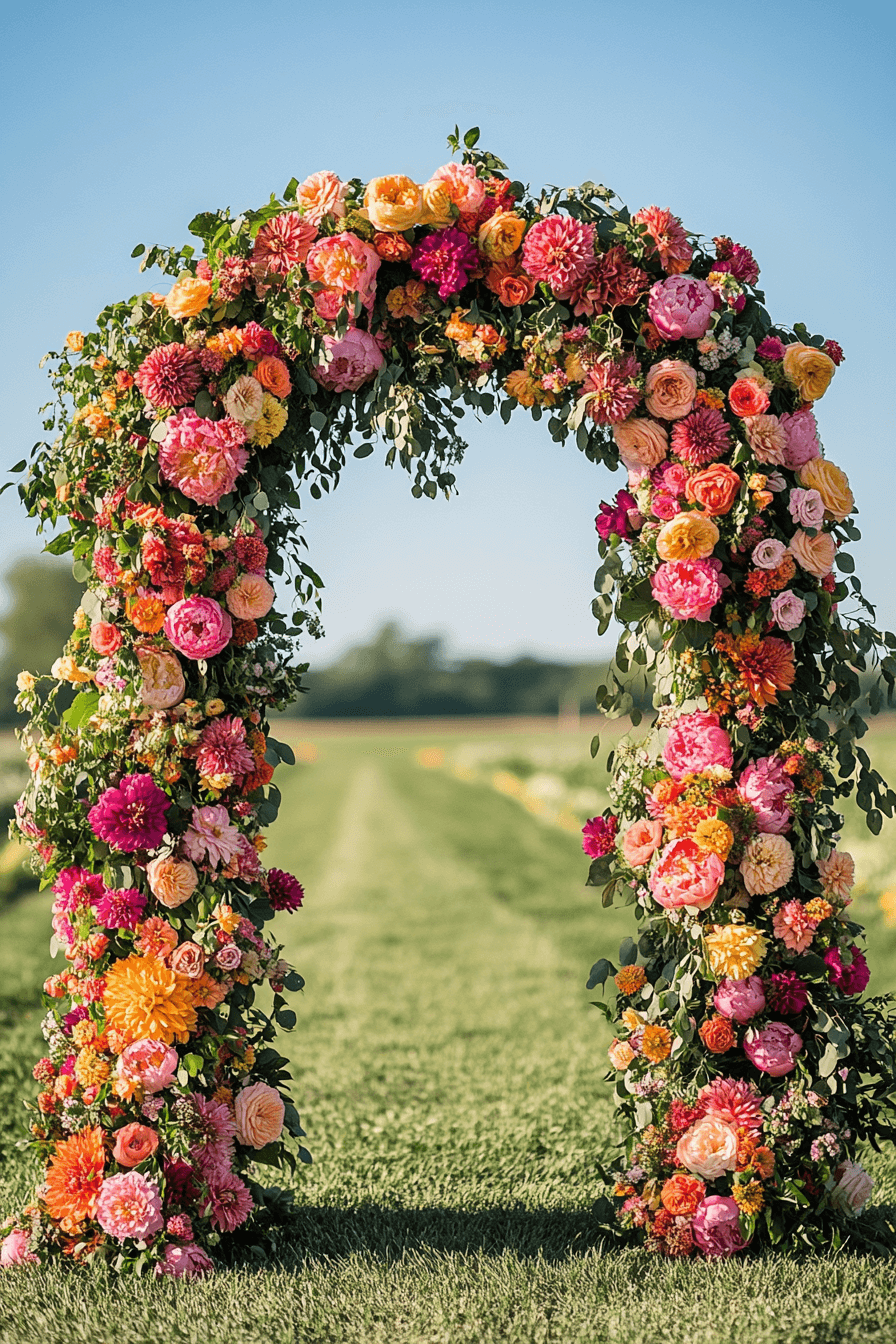 2 floral bloom arch