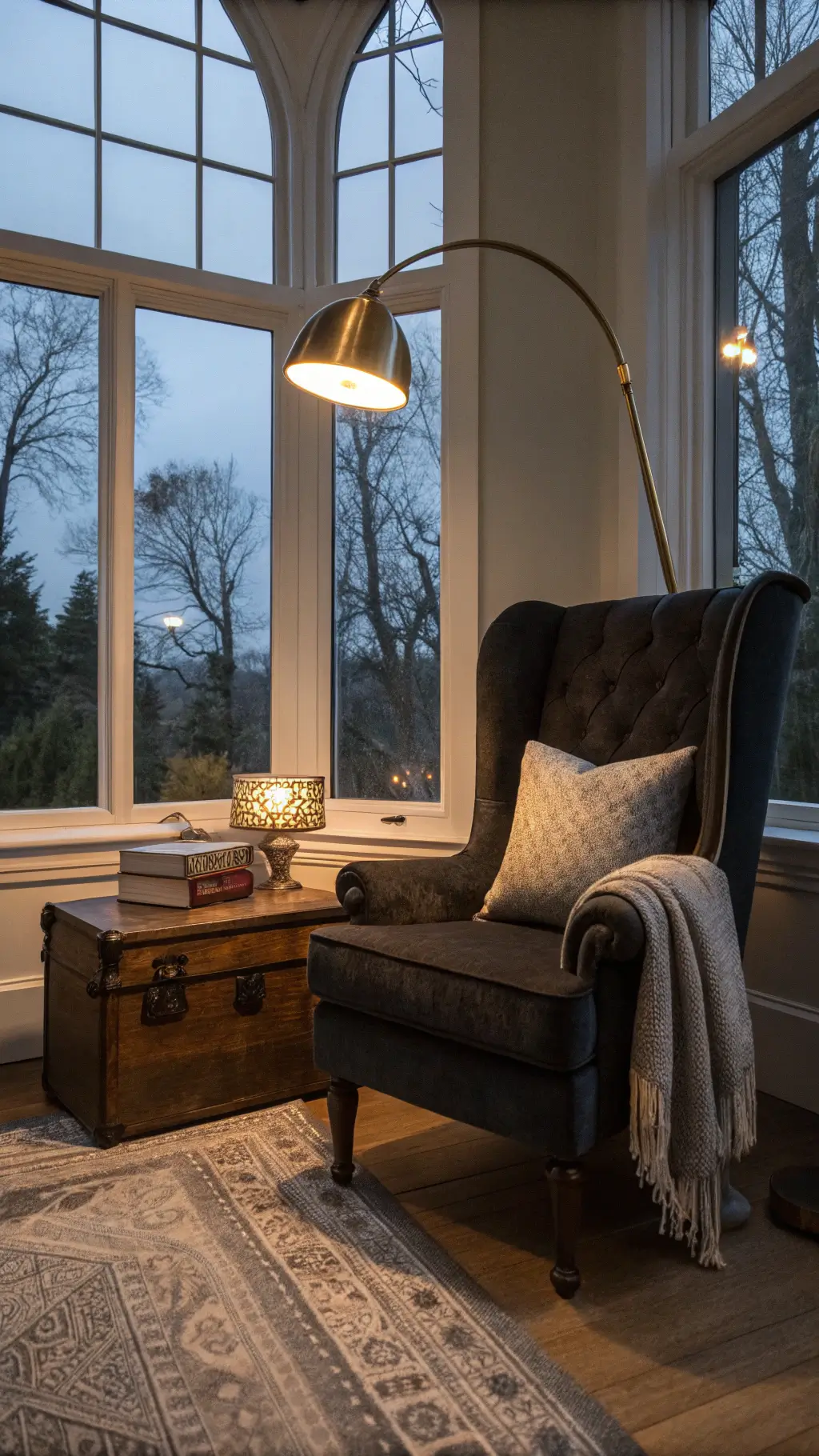 2004victorian reading nook dusk