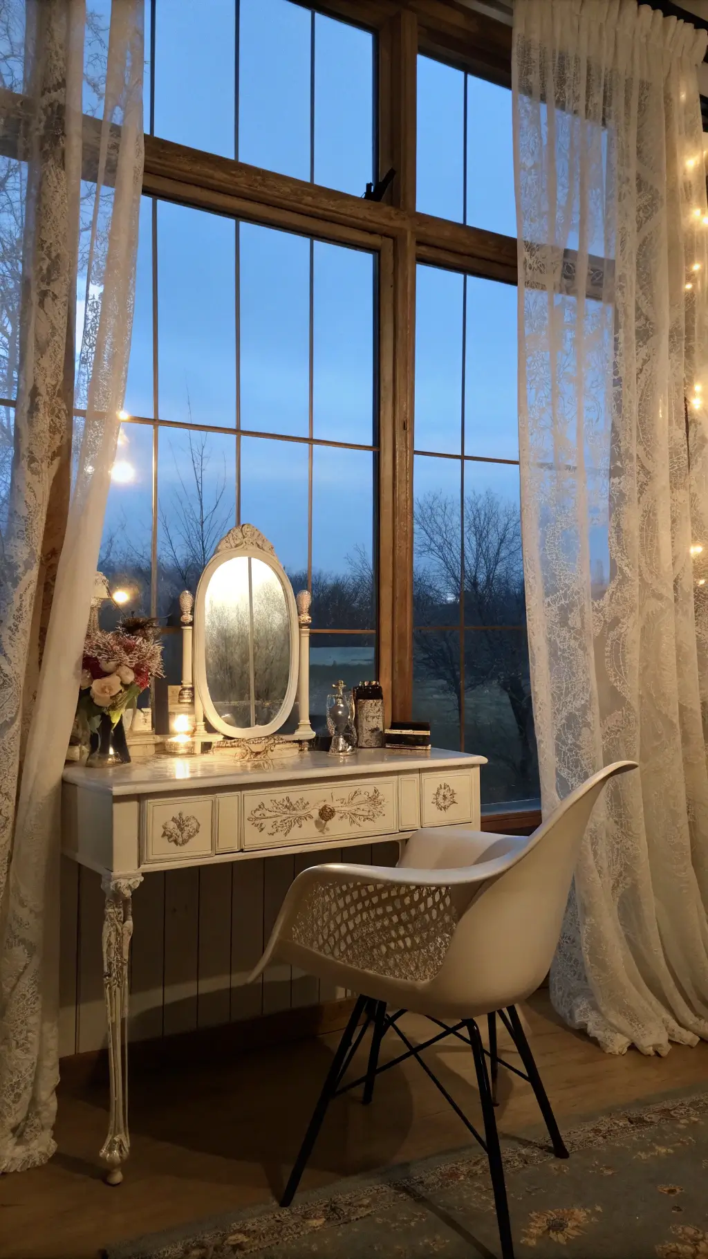 2007vintage window twilight glow
