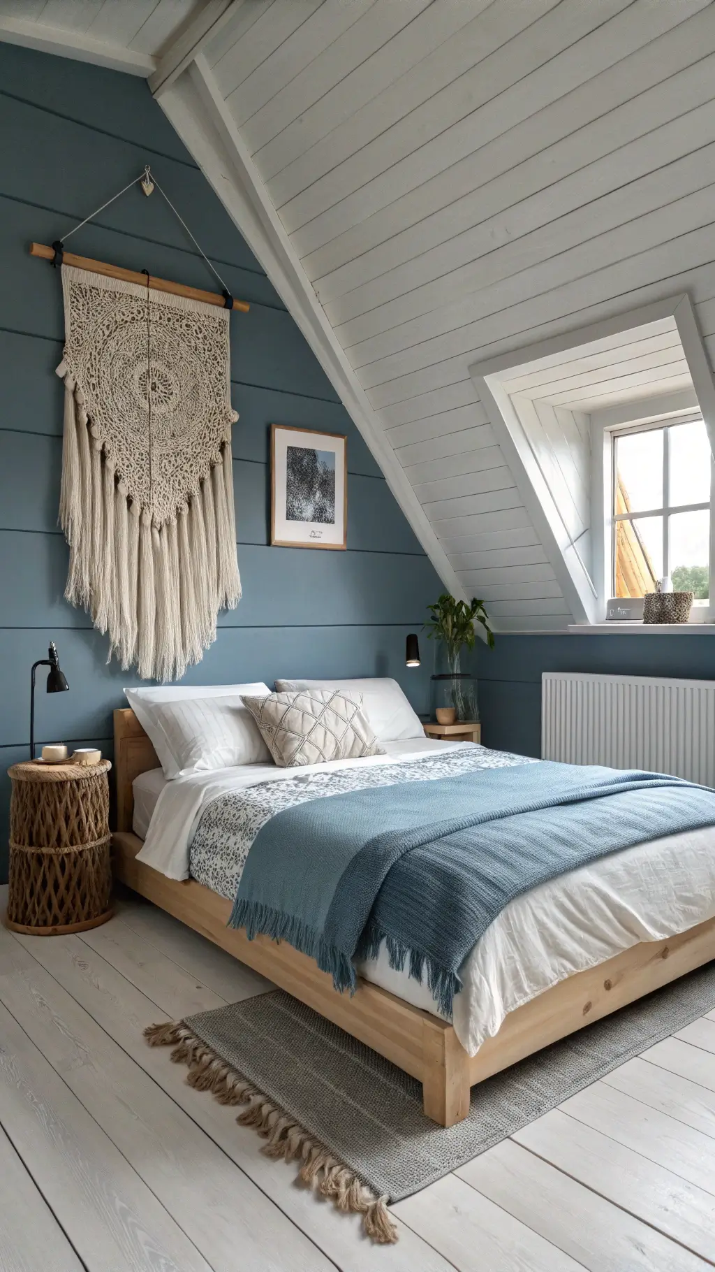 2011scandinavian bedroom slate blue wood