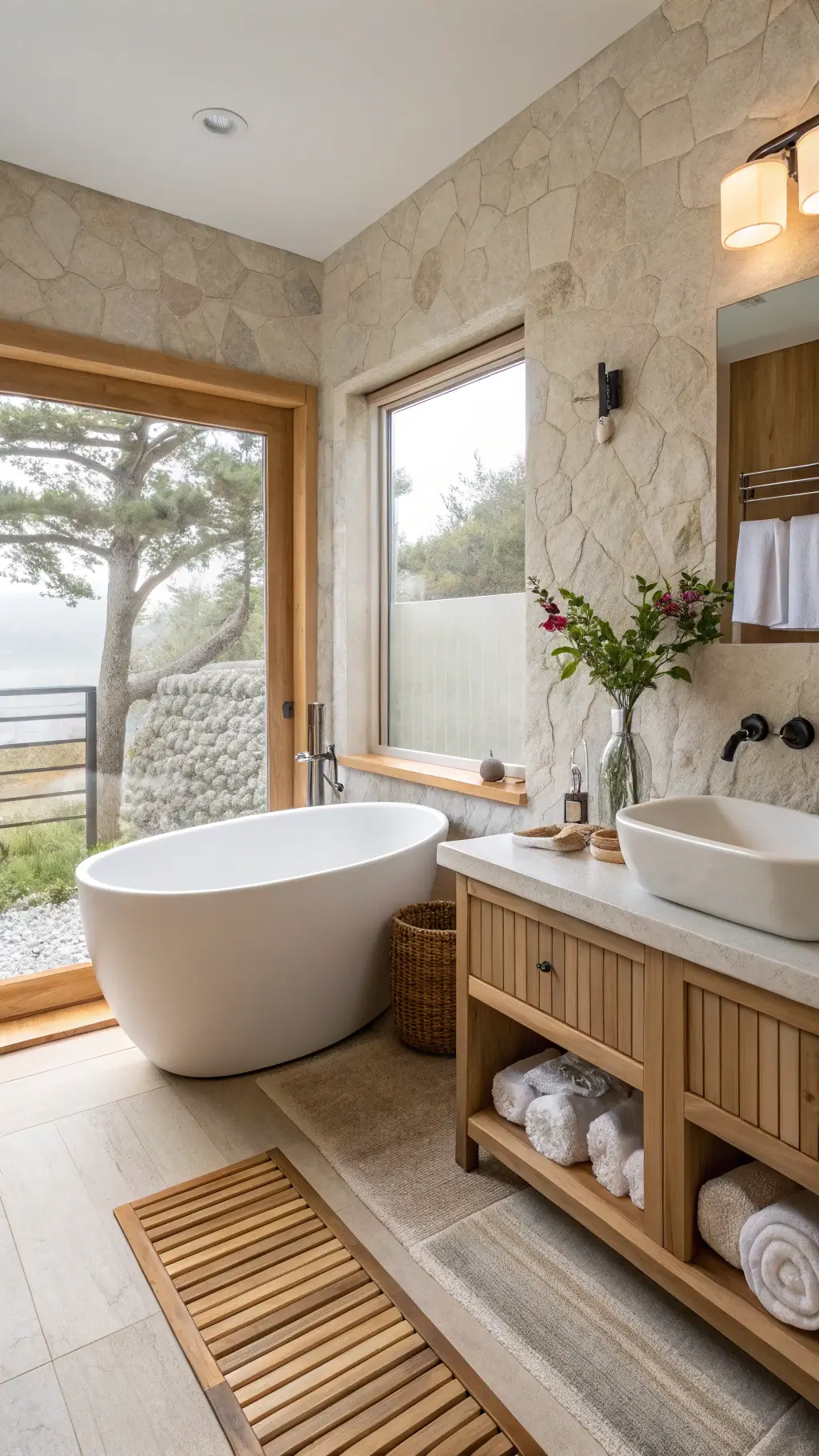 2041modern tranquil spa bathroom