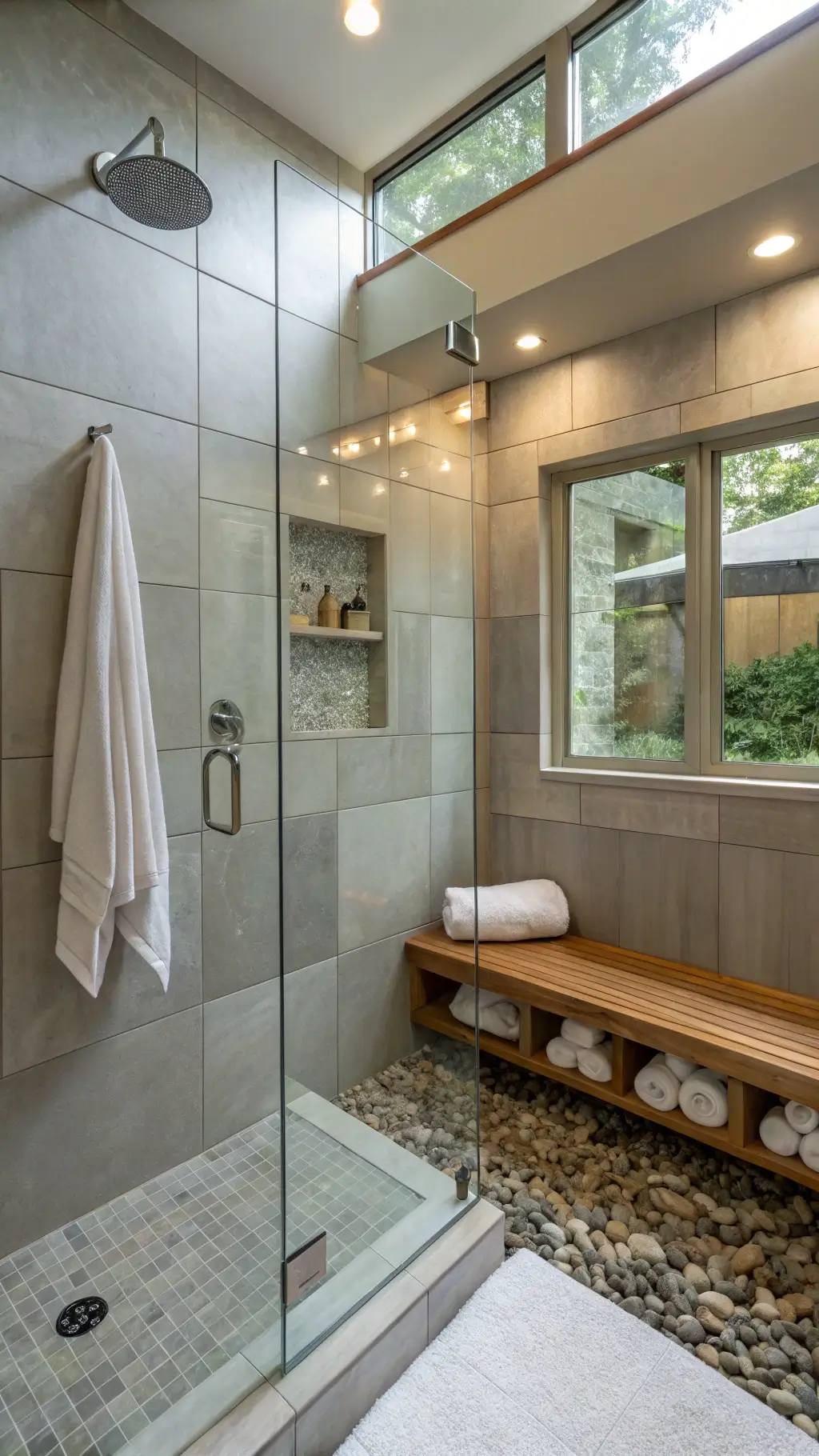 2042zen shower corner natural light