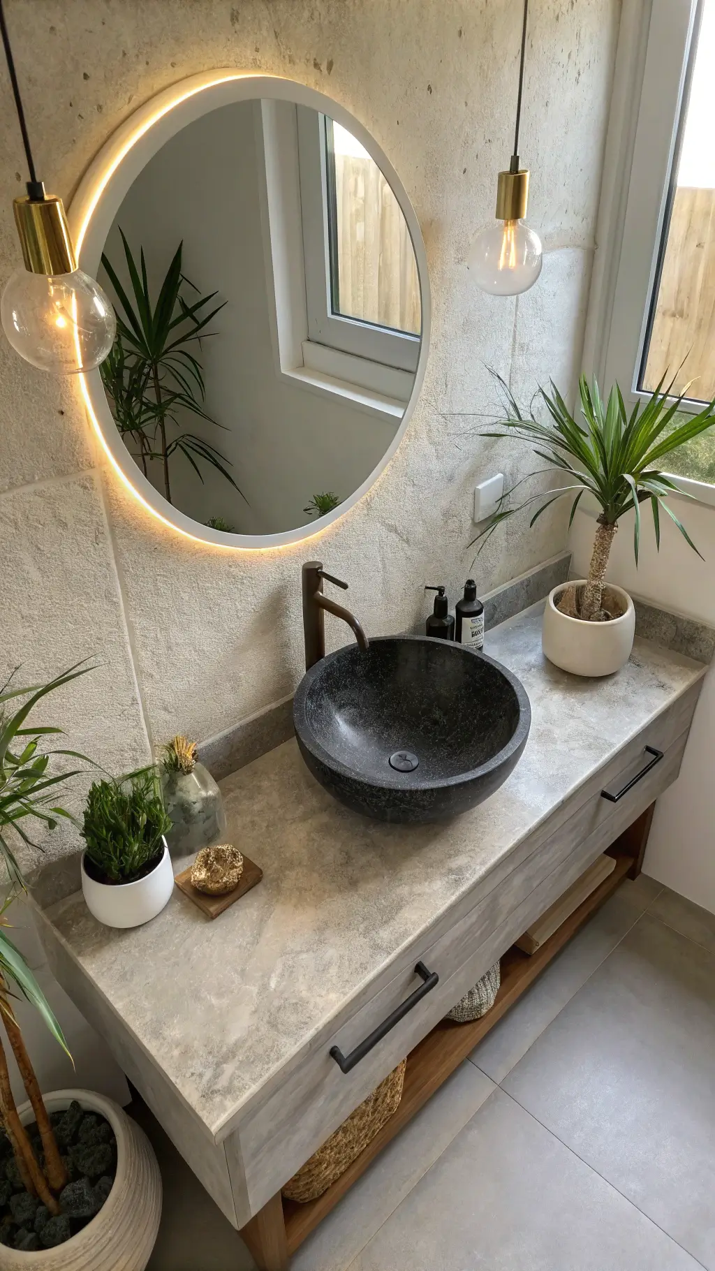2043modern zen vanity overhead bathroom