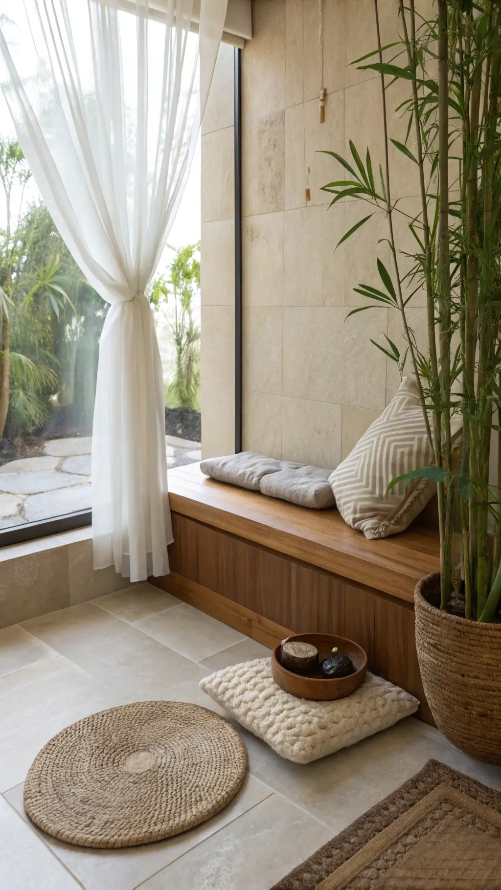 2045zen meditation corner morning light