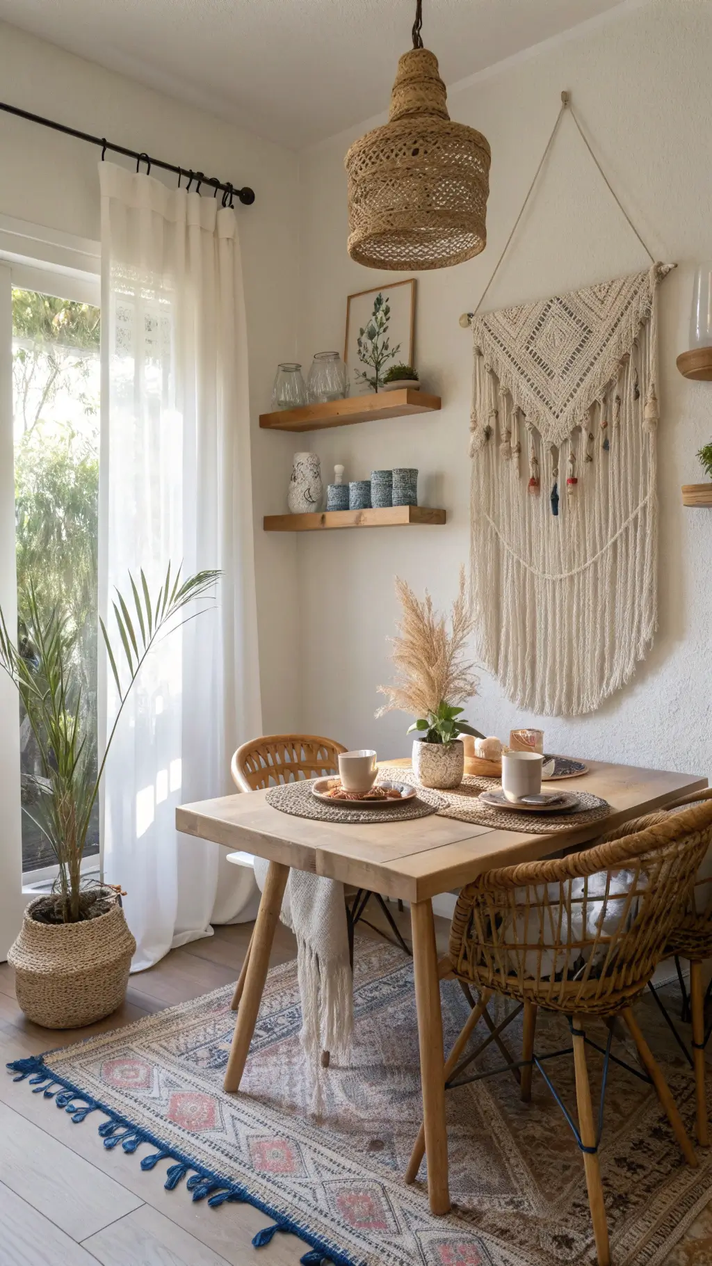 2059bohemian breakfast nook vintage details