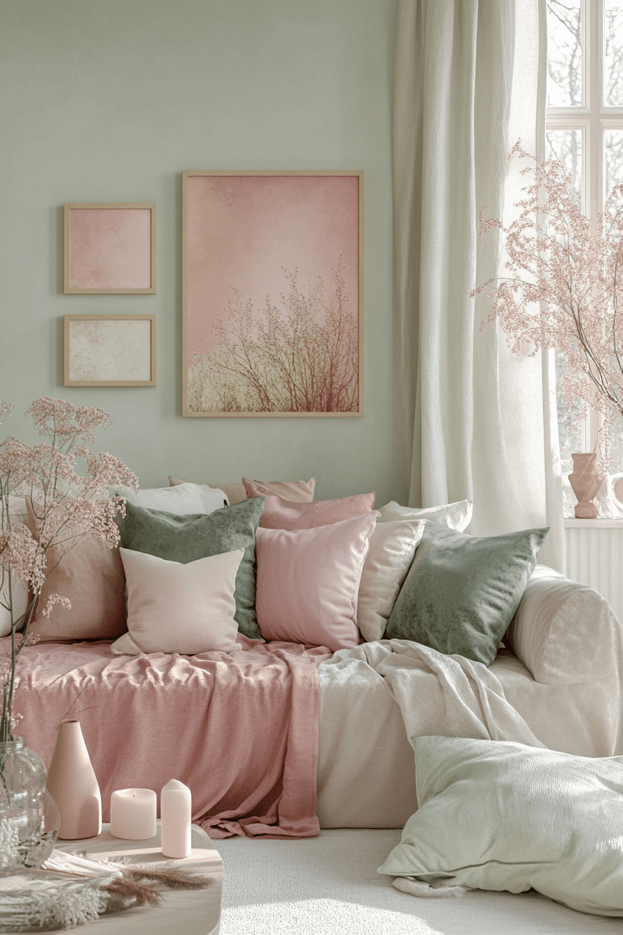21 muted color block layout