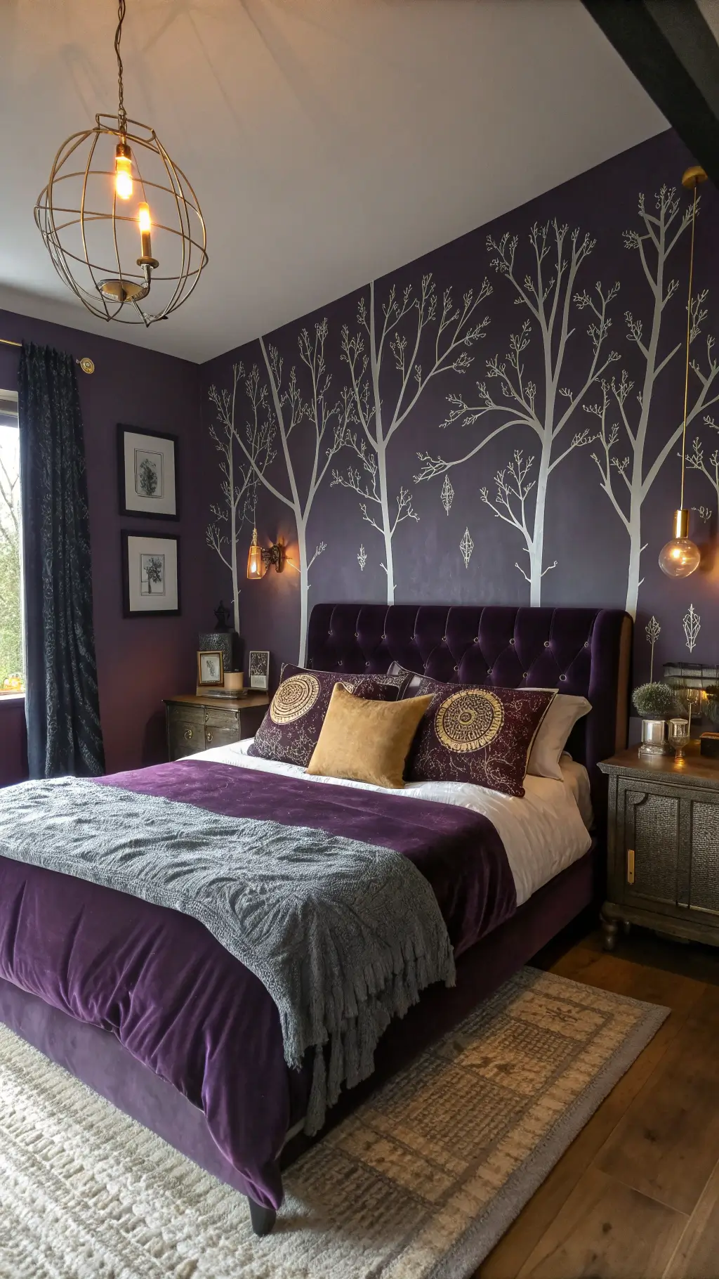 2176enchanted purple bedroom dusk