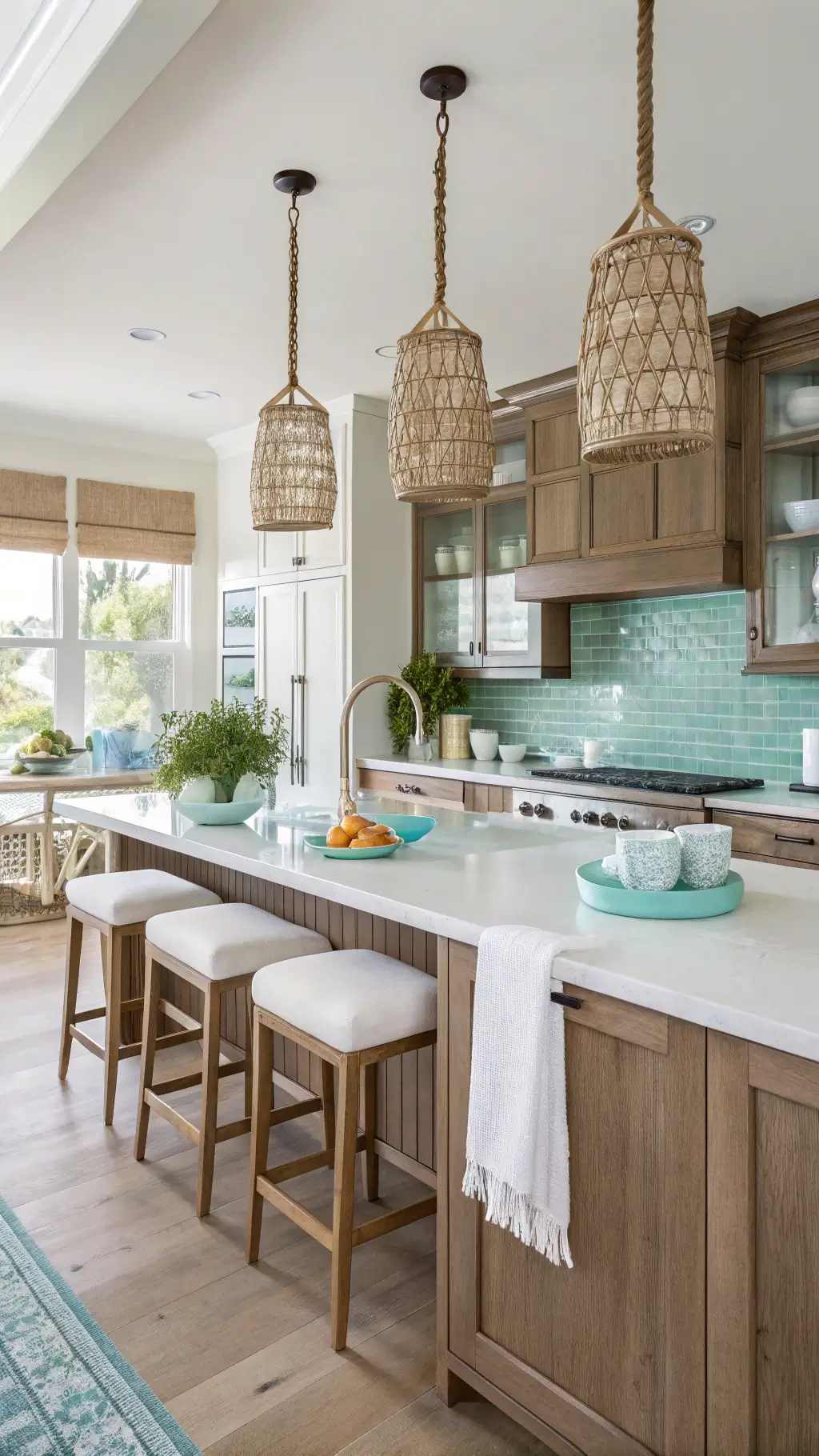 2192summer coastal kitchen driftwood cabinets