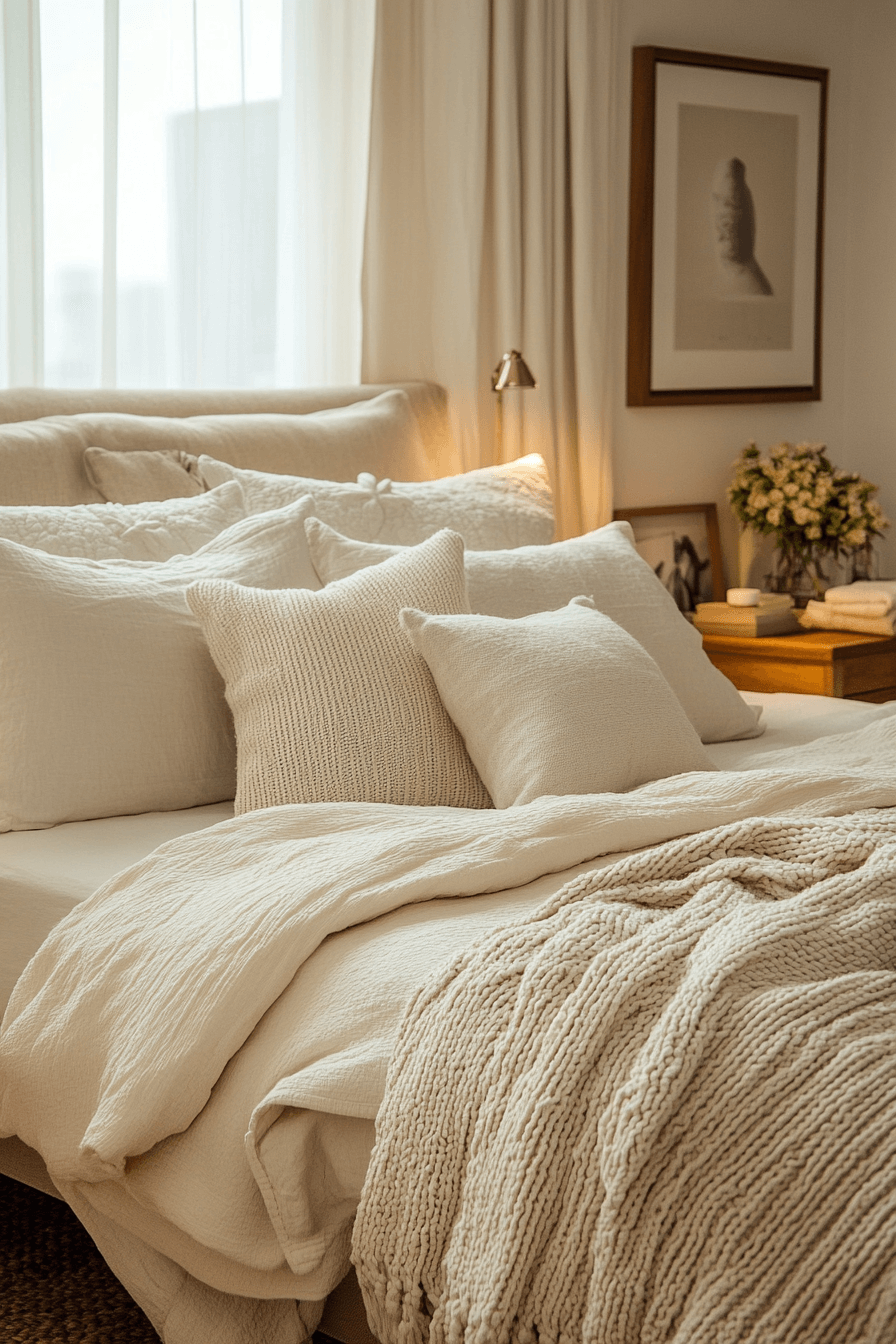 22 cream cozy bedroom spot