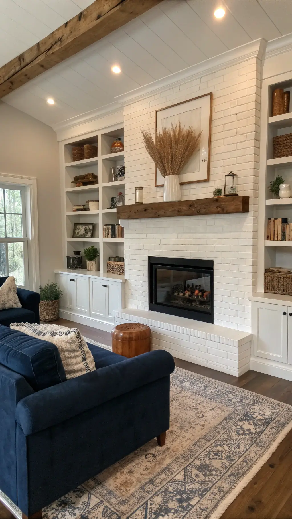 2208transitional family room farmhouse fireplace