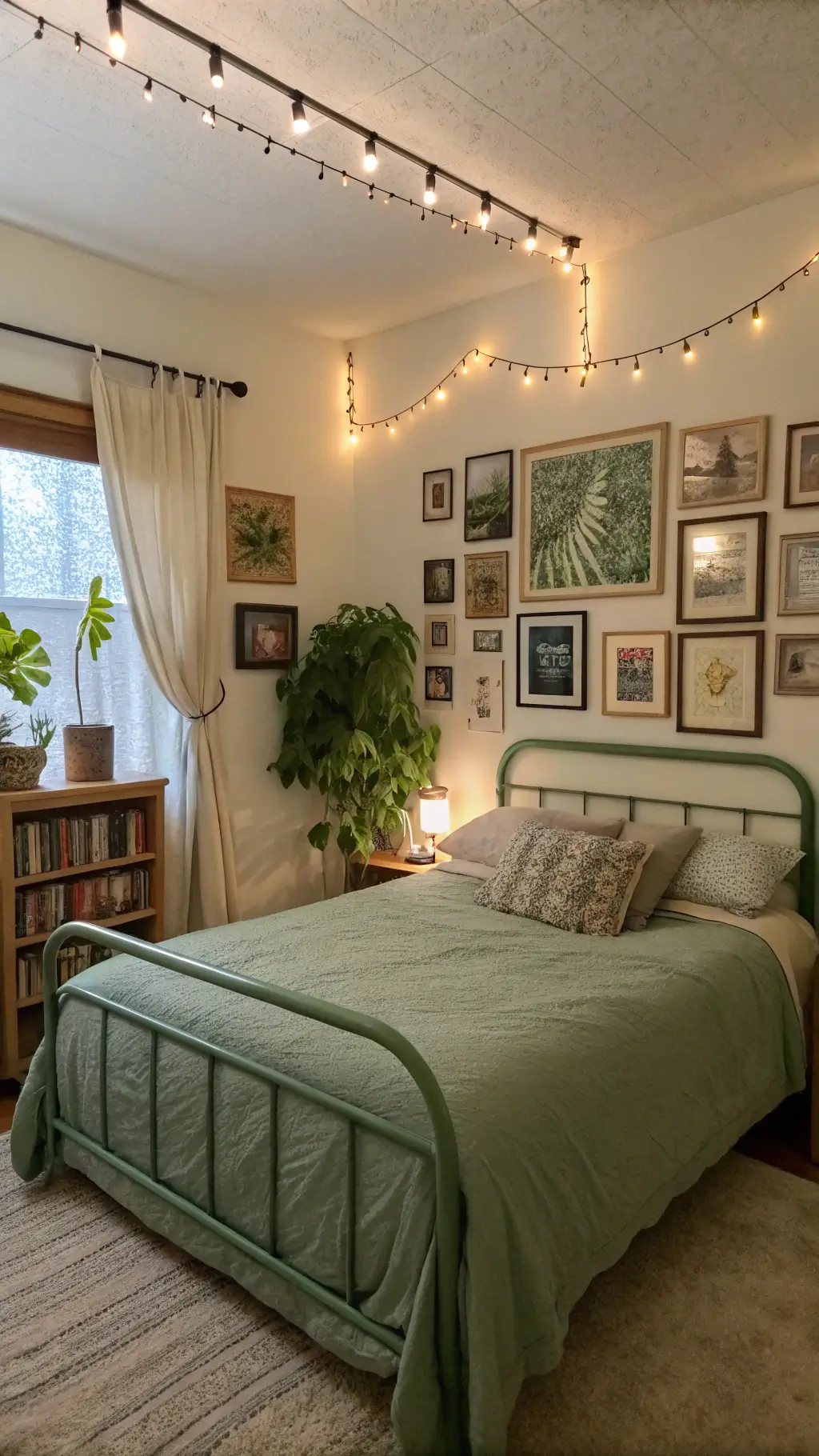 2223budget green boho bedroom twilight
