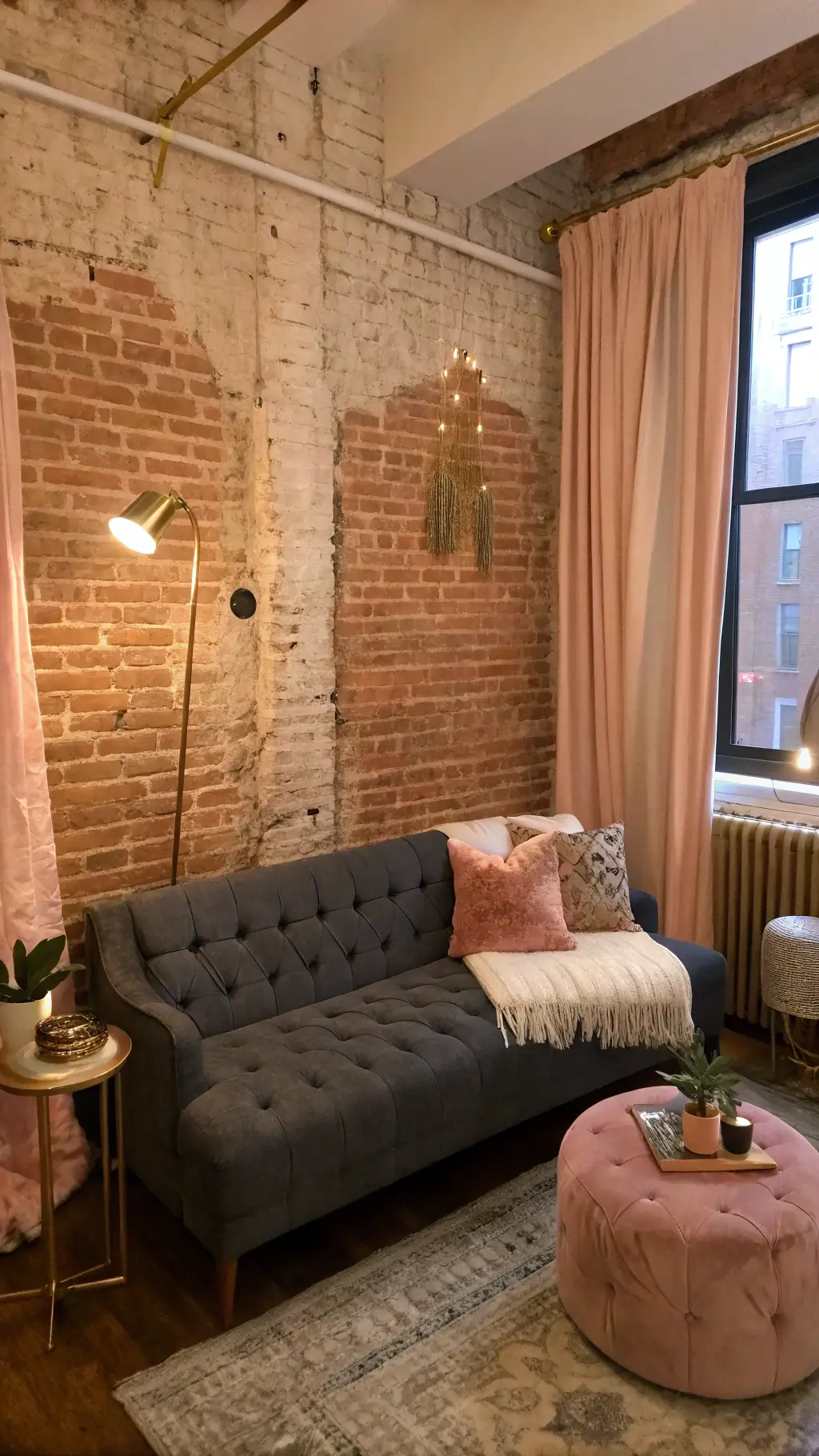 2254cozy apartment living room blue hour