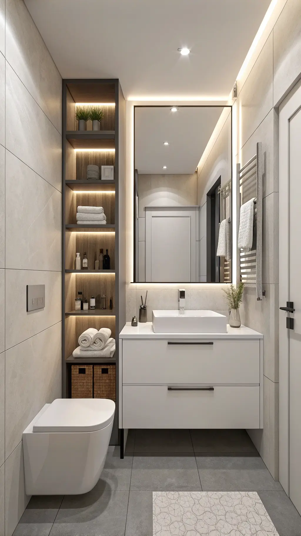 2266minimalist tiny bathroom 46sqft design