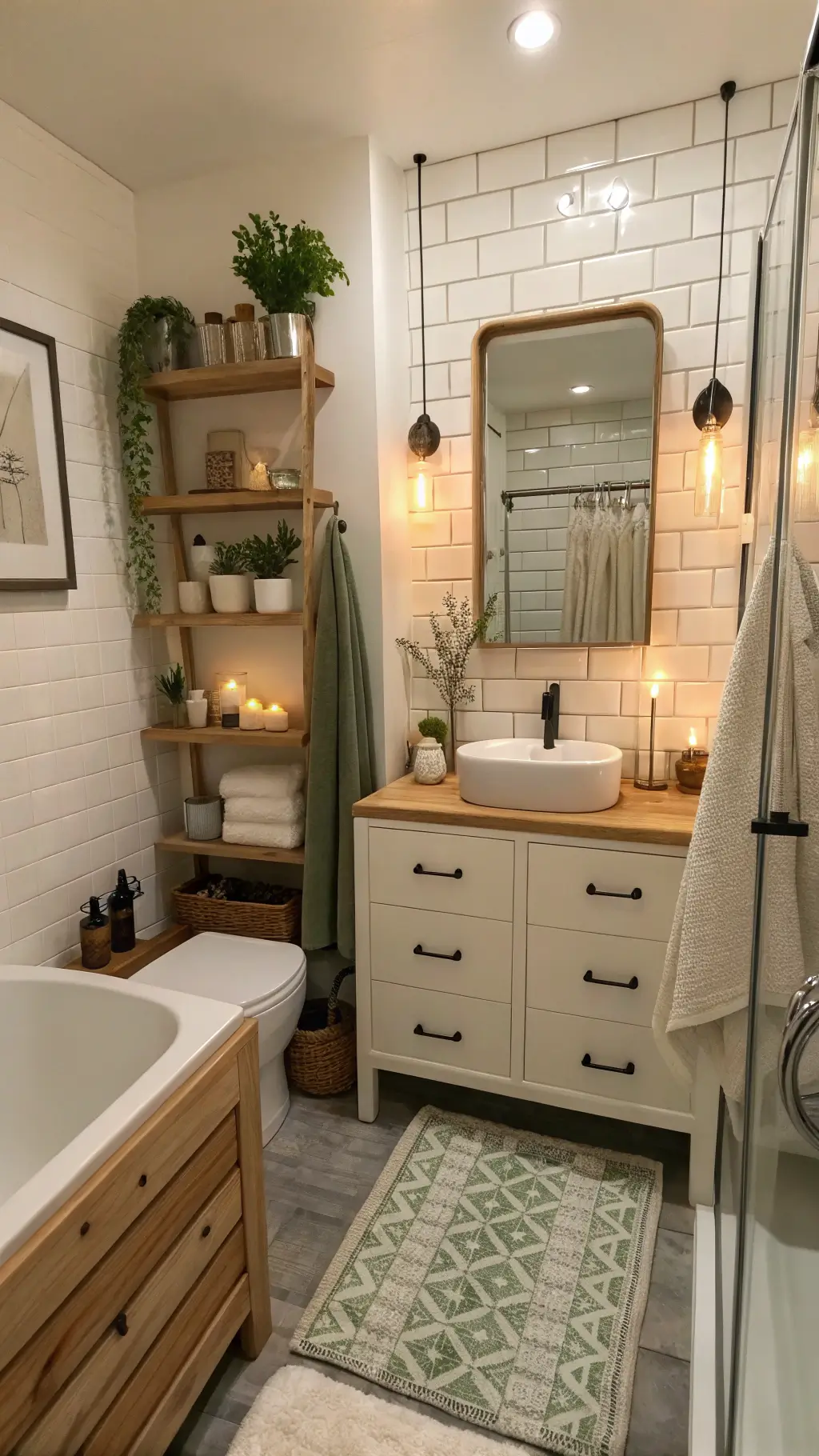 2268tiny bathroom sanctuary evening light