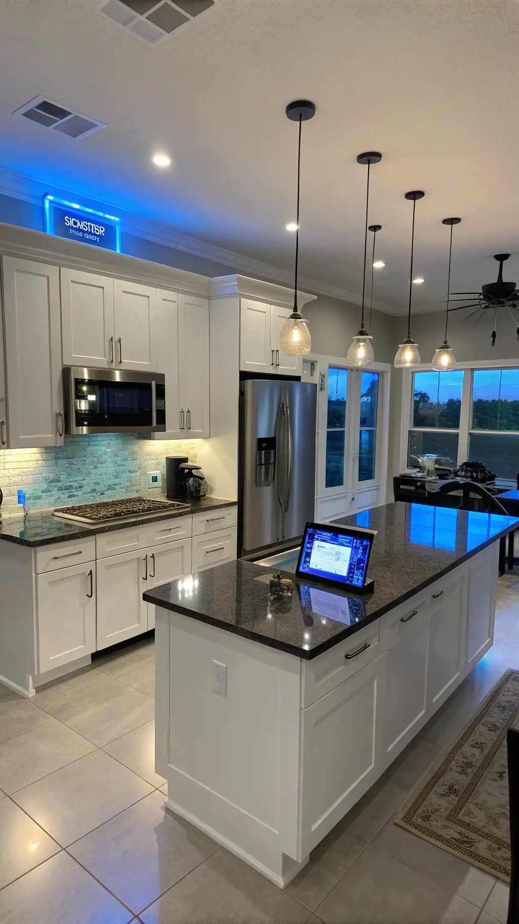 2274smart kitchen voice controlled lighting twilight