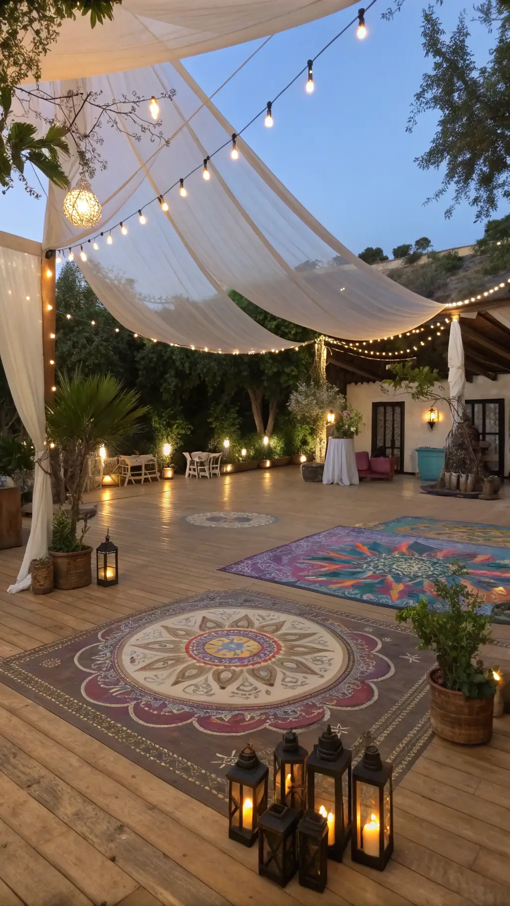 2282bohemian outdoor dance floor dusk