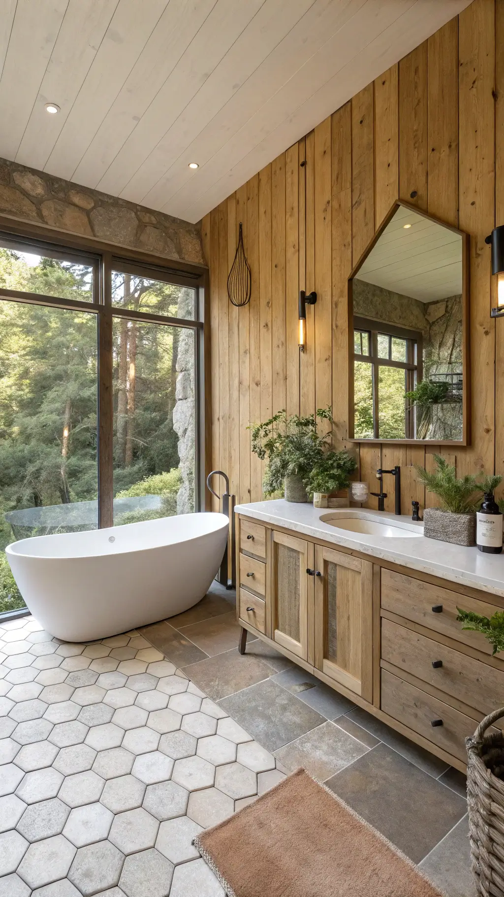 2292serene natural bathroom sanctuary morning light