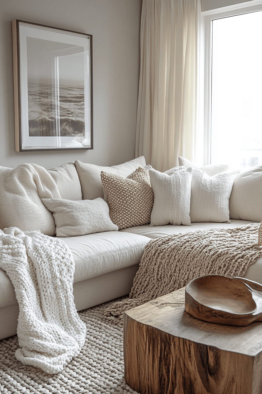 24 serene textured neutral style