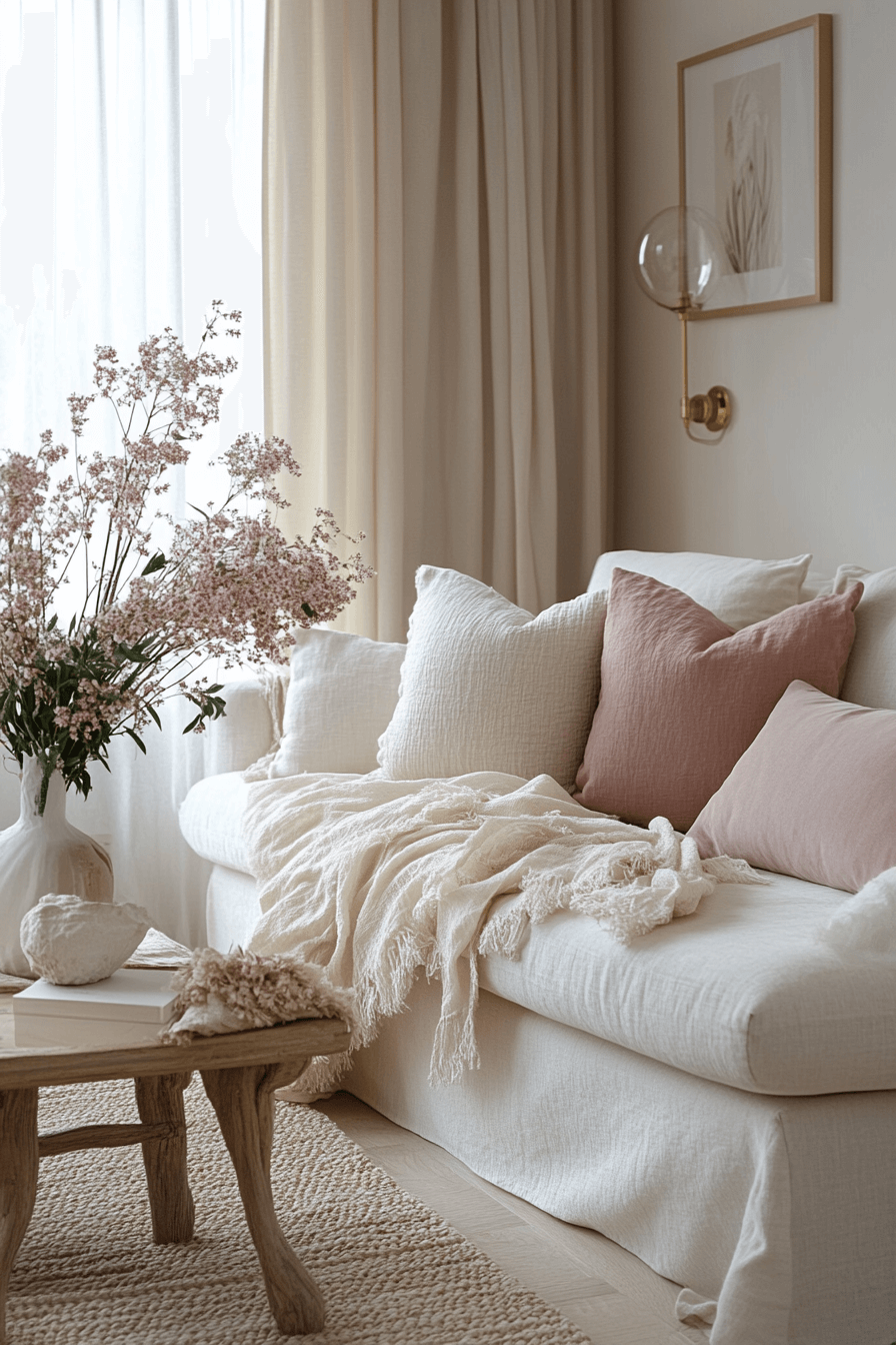 25 blush ivory apartment haven