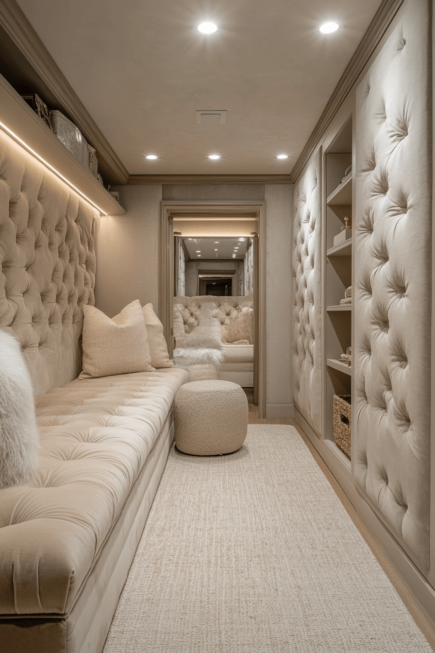25 padded wall closet finish