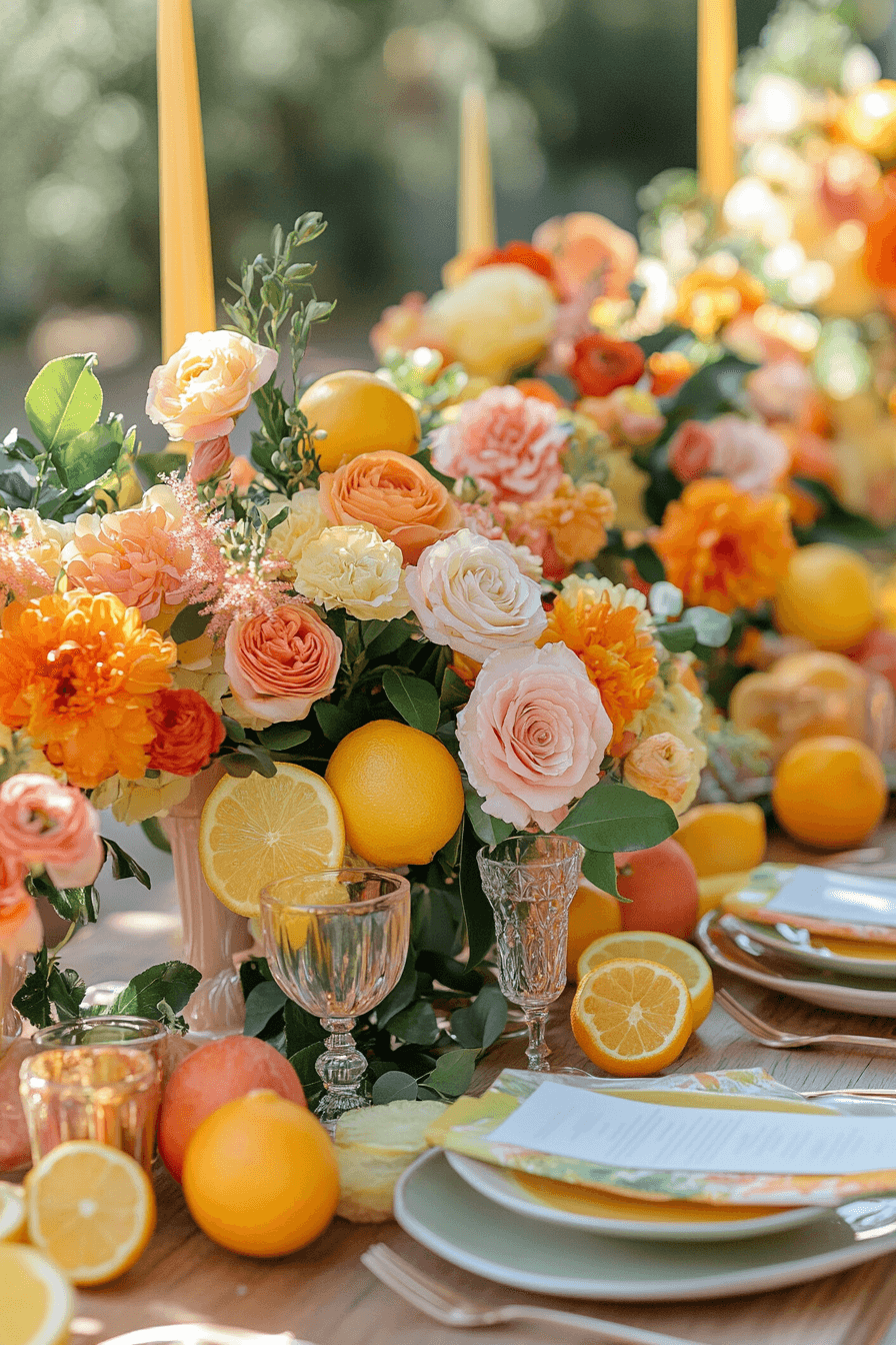 28 citrus celebration wedding vibes