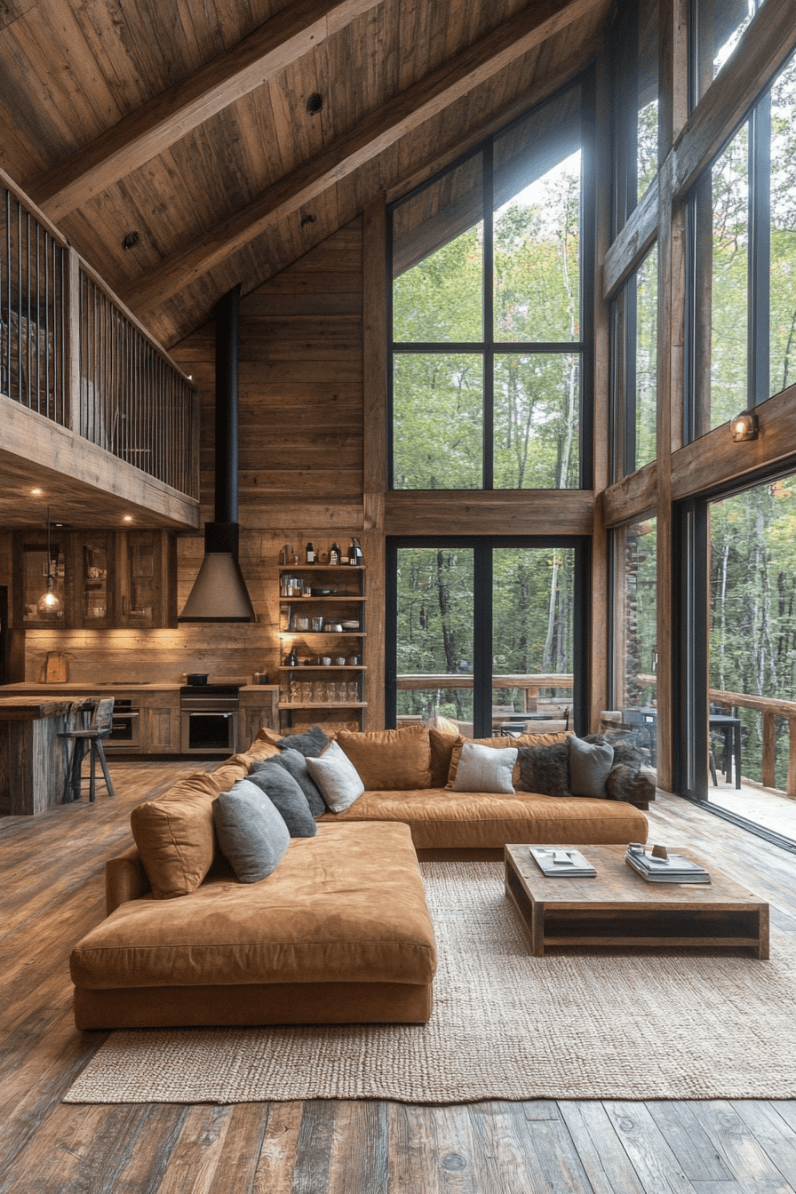 7 contemporary timber lodge