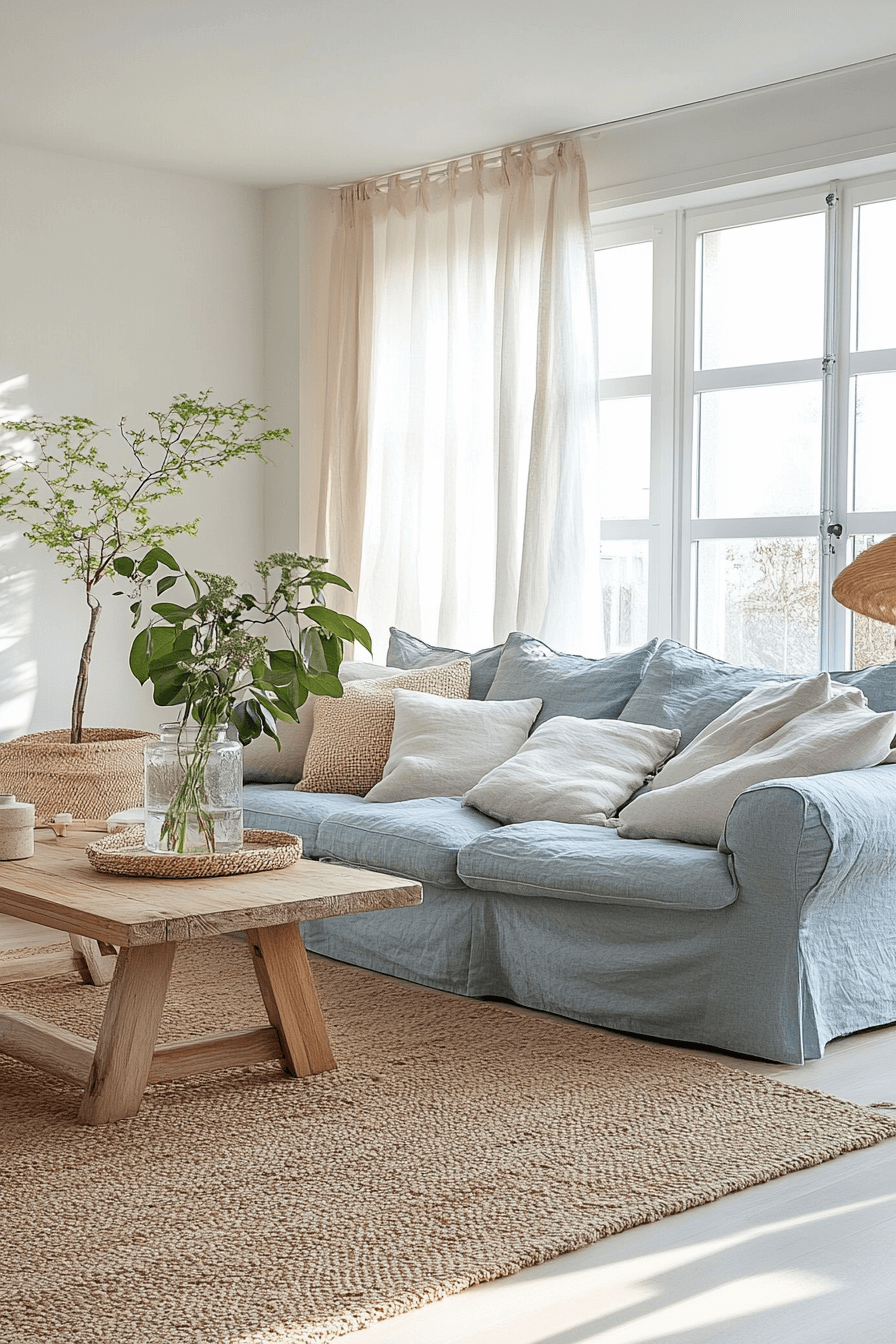 8 light and airy blue couch design