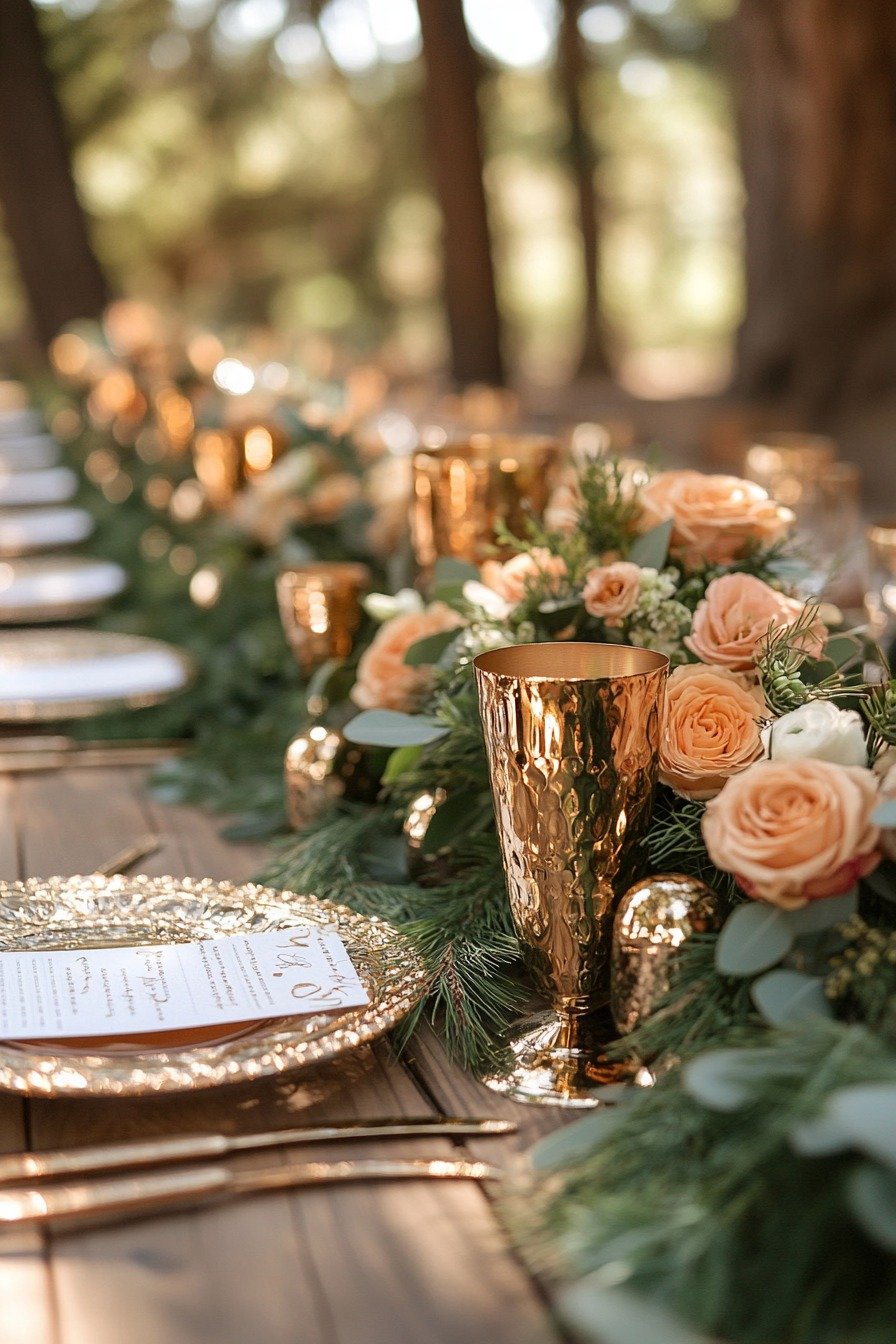 Glimmering Gold Wedding Style