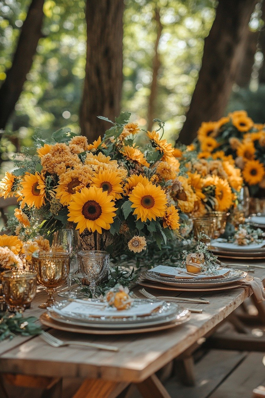 Golden Sunflower Field Bliss