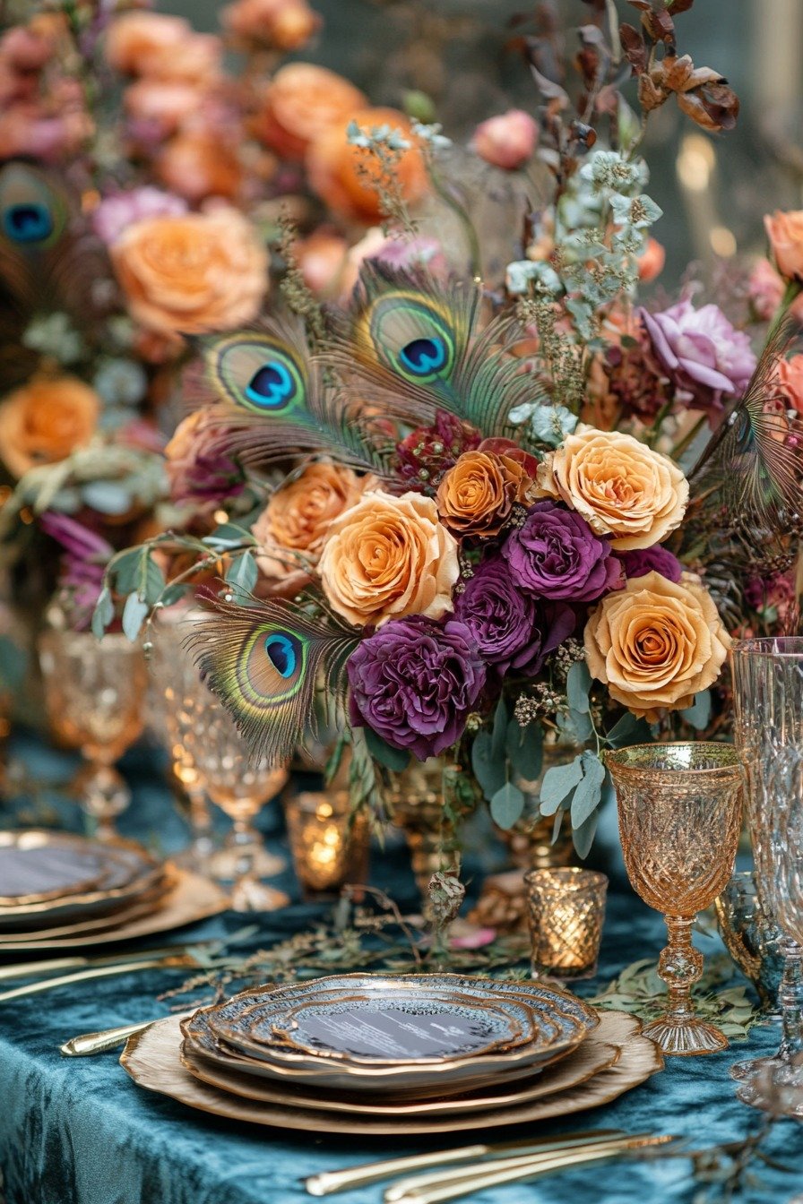 Vibrant Peacock Wedding Palette