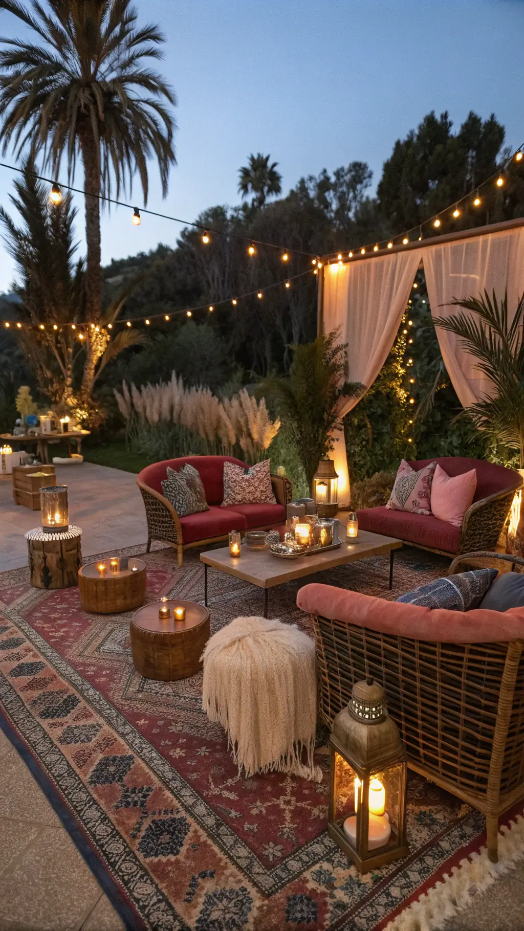 2302boho reception lounge blue hour