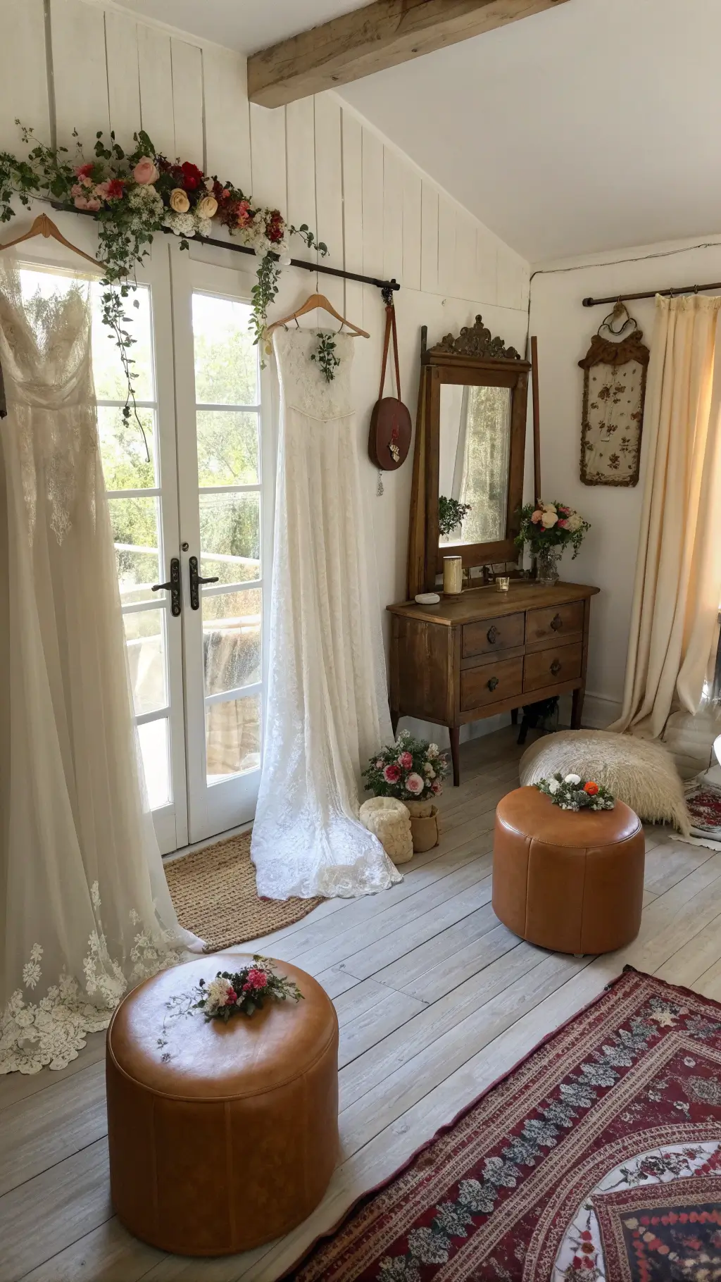 2304bohemian bridal suite preparation room