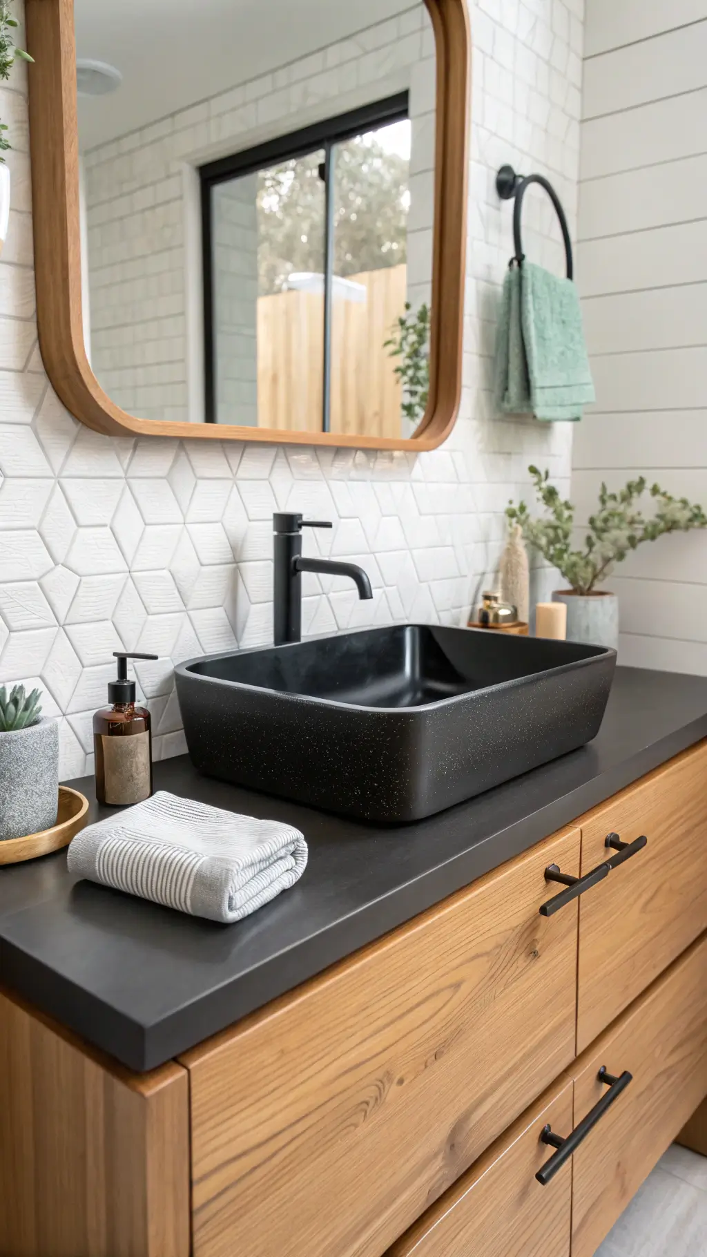 2312mid century modern bathroom vanity