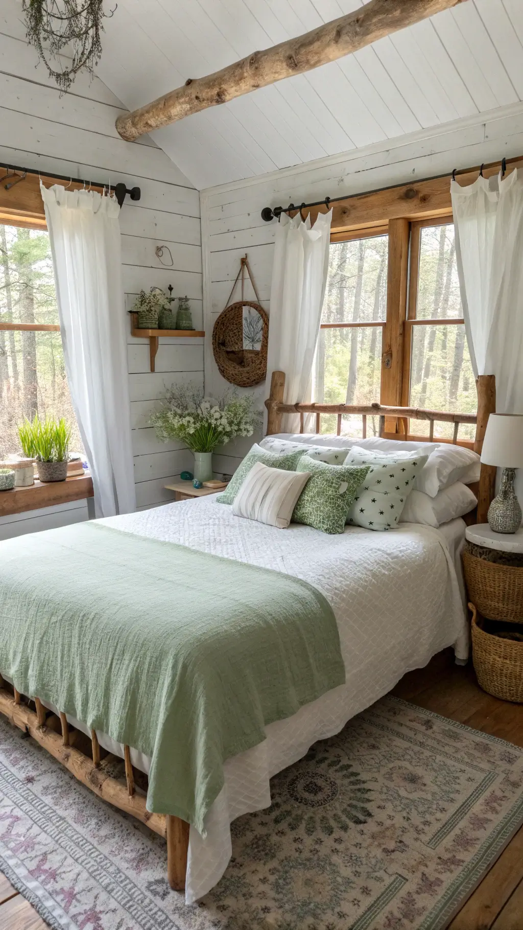 2340spring cabin bedroom morning light