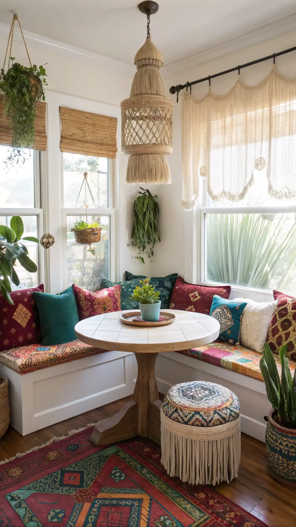 2368boho breakfast nook bay window