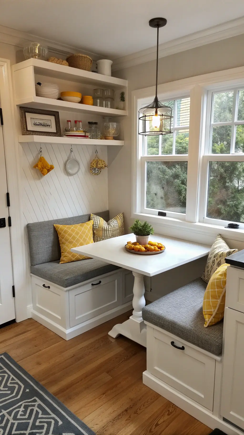 2371small space breakfast nook corner