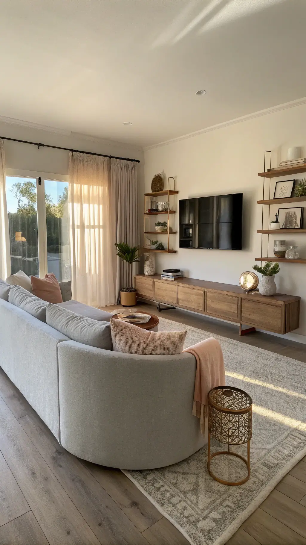 2373small living room golden hour minimalist design