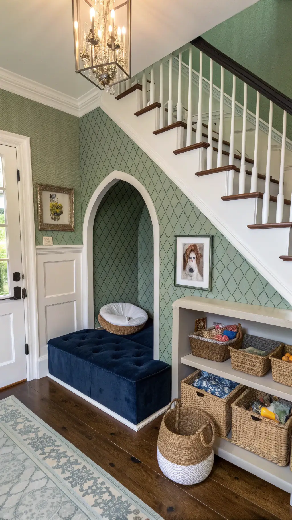 2393luxury under stairs dog retreat