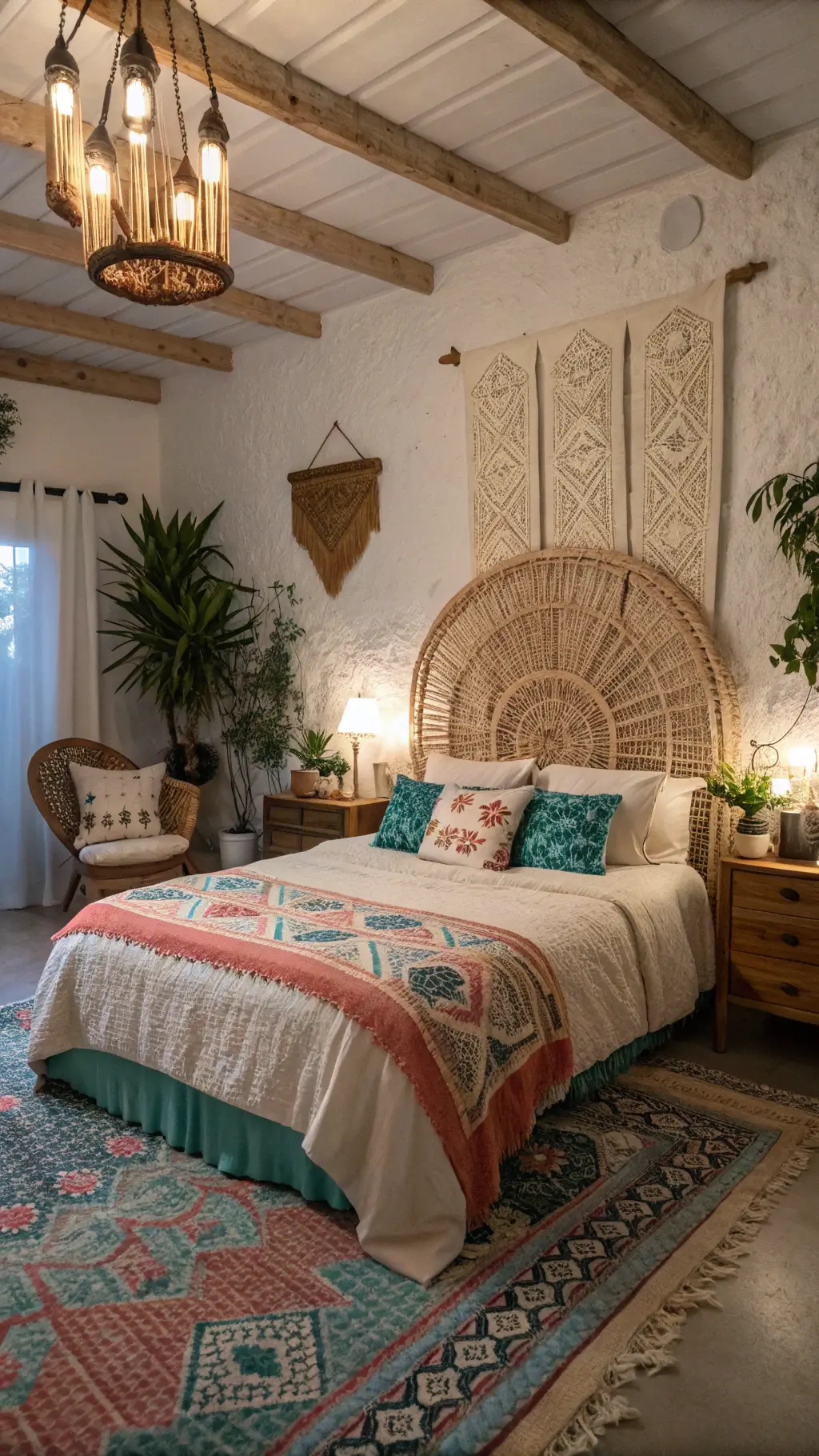 2398boho bedroom sanctuary blue hour